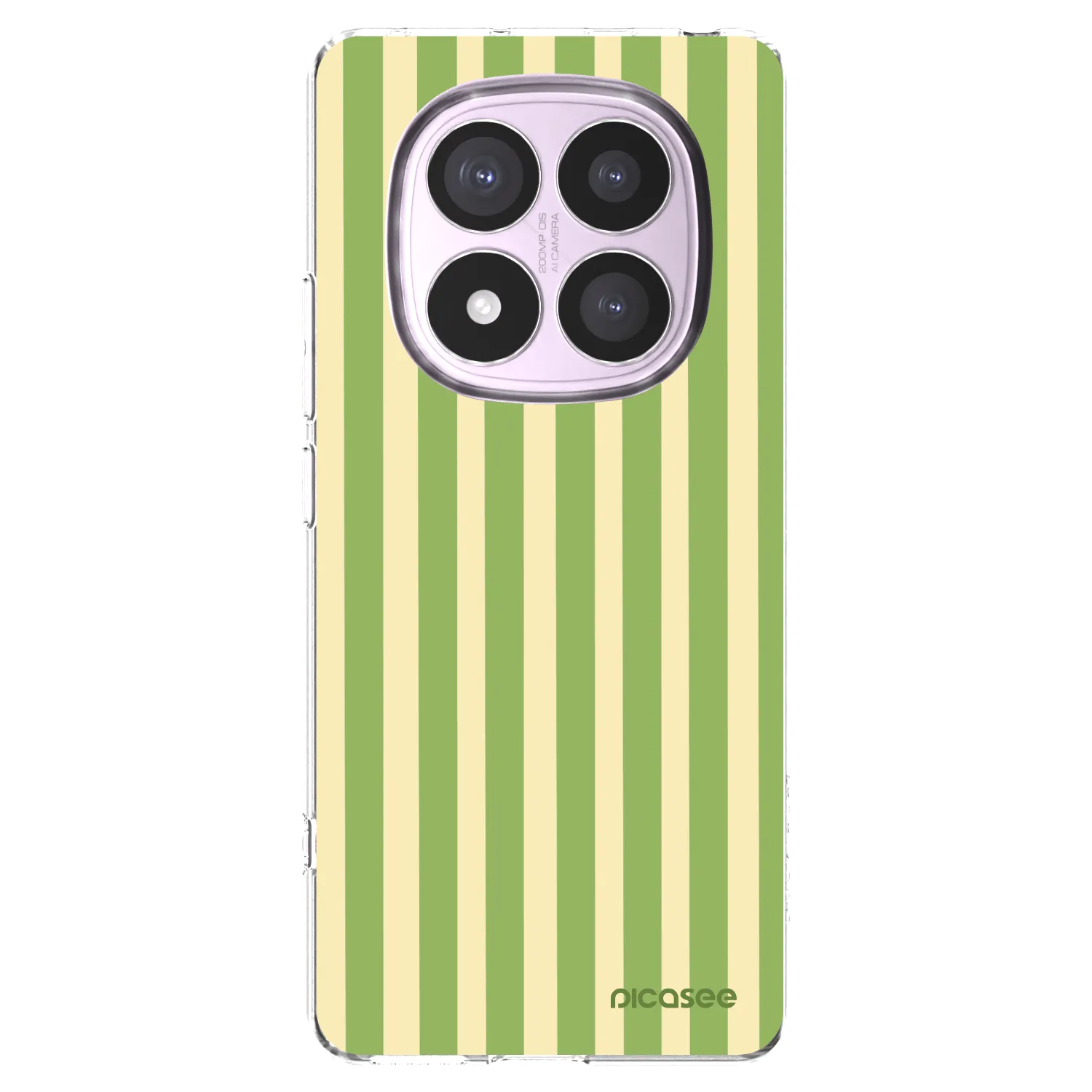 Picasee husă transparentă din silicon pentru Xiaomi Redmi Note 14 Pro 5G - Lines Matcha