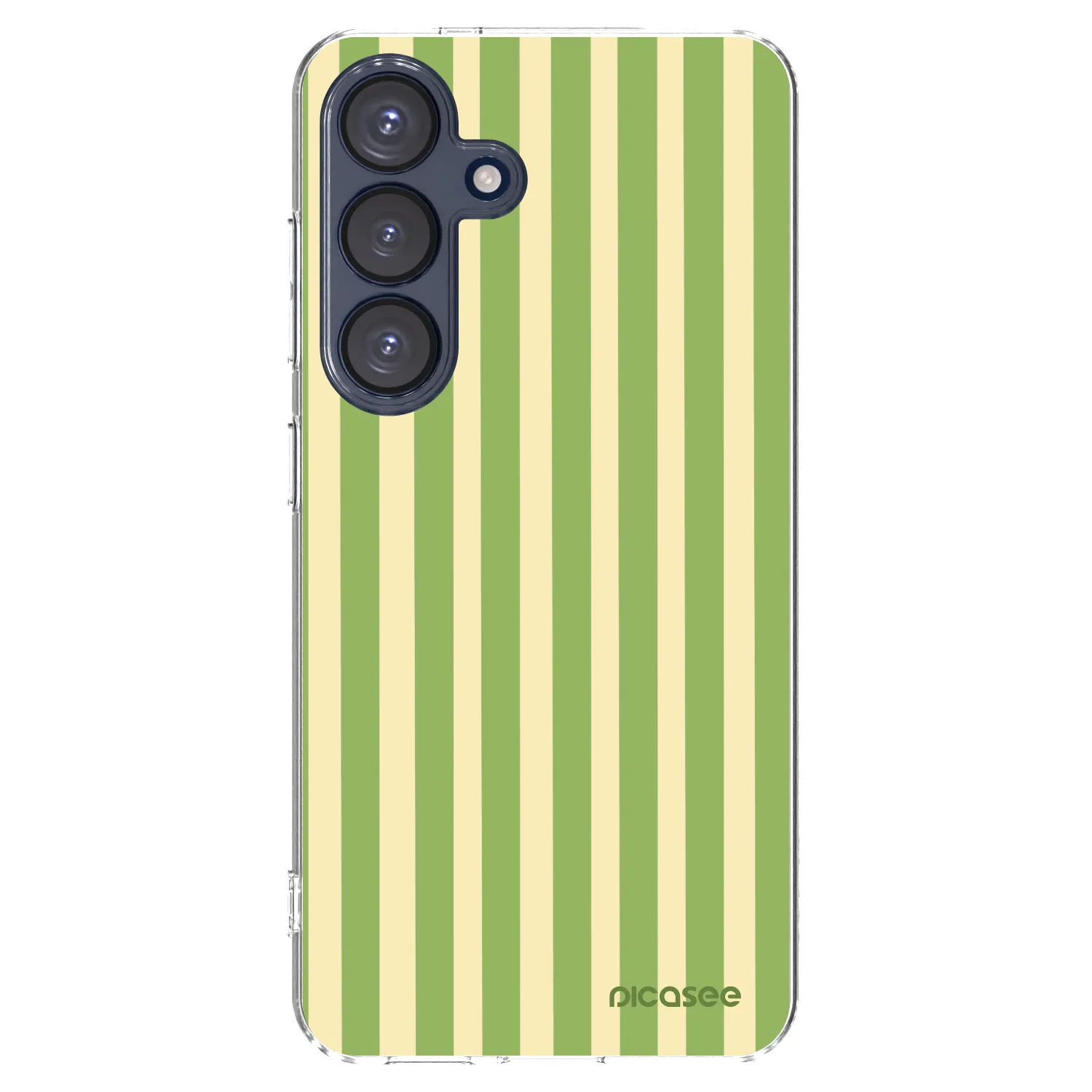 Picasee husă transparentă din silicon pentru Samsung Galaxy S25 5G - Lines Matcha