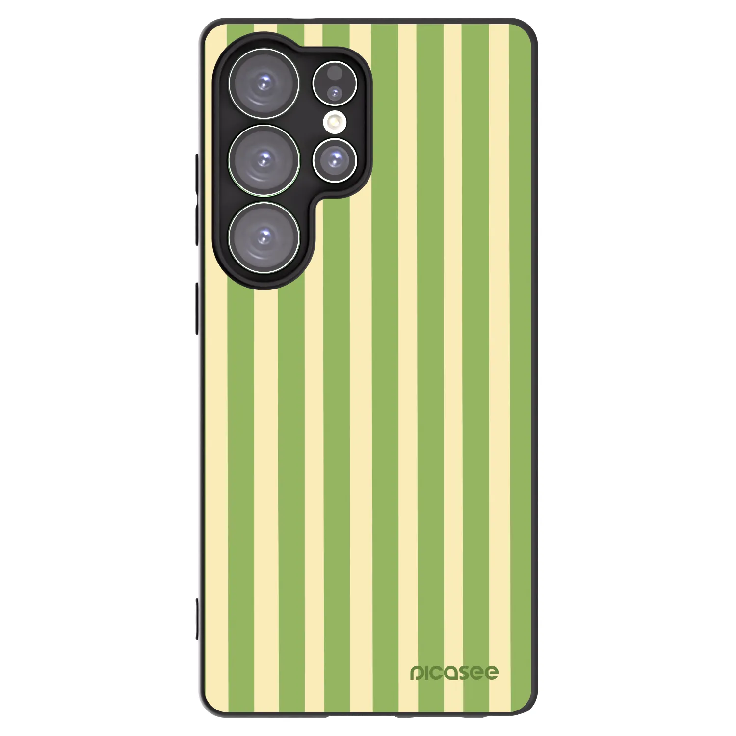 Picasee husă neagră din silicon pentru Samsung Galaxy S25 Ultra 5G - Lines Matcha