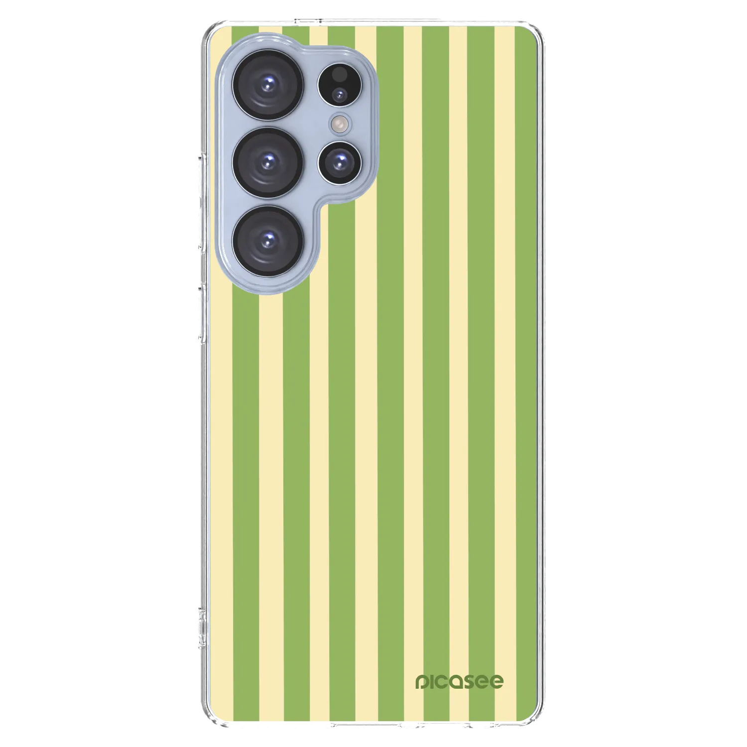 Picasee husă transparentă din silicon pentru Samsung Galaxy S25 Ultra 5G - Lines Matcha