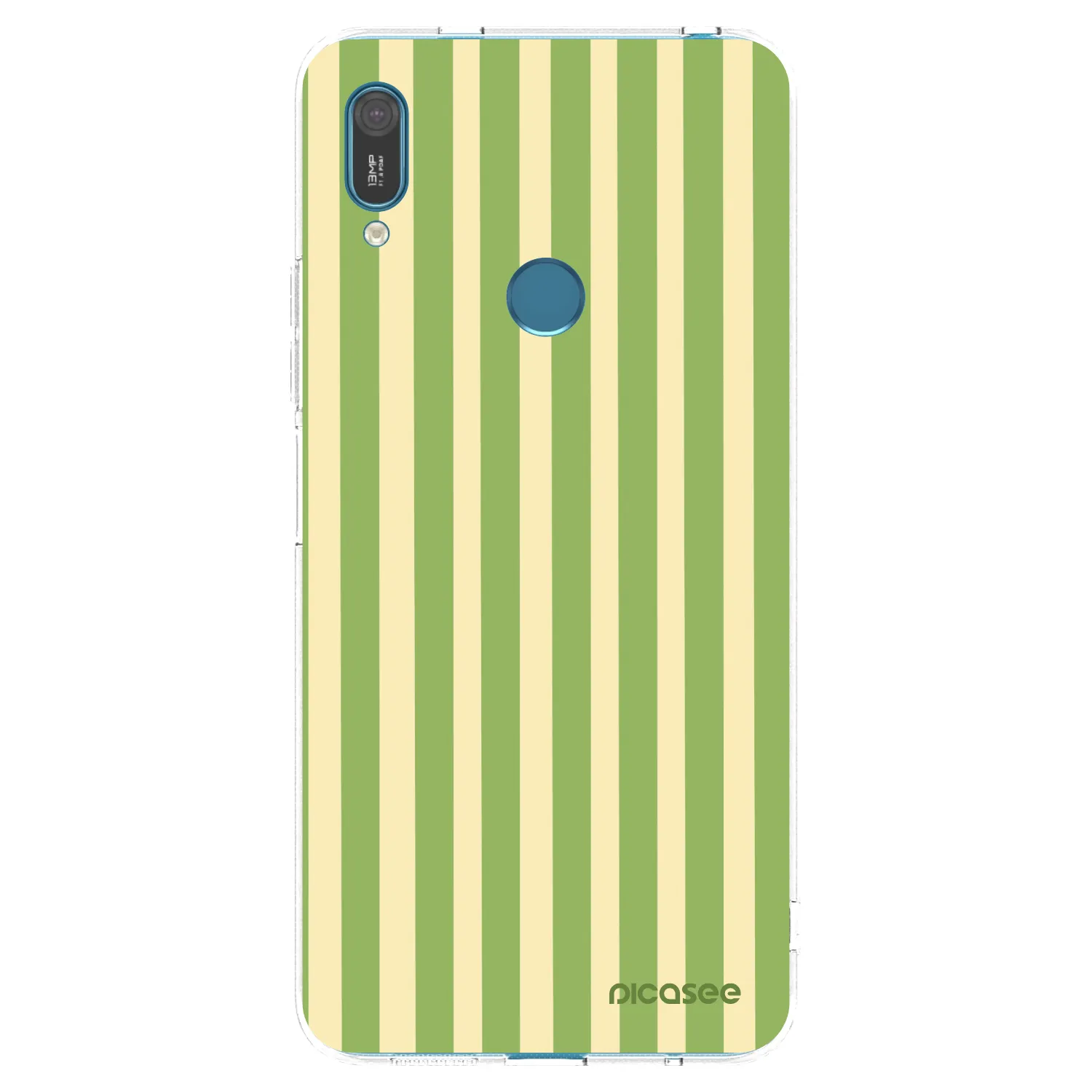 Picasee husă transparentă din silicon pentru Huawei Y7 2019 - Lines Matcha