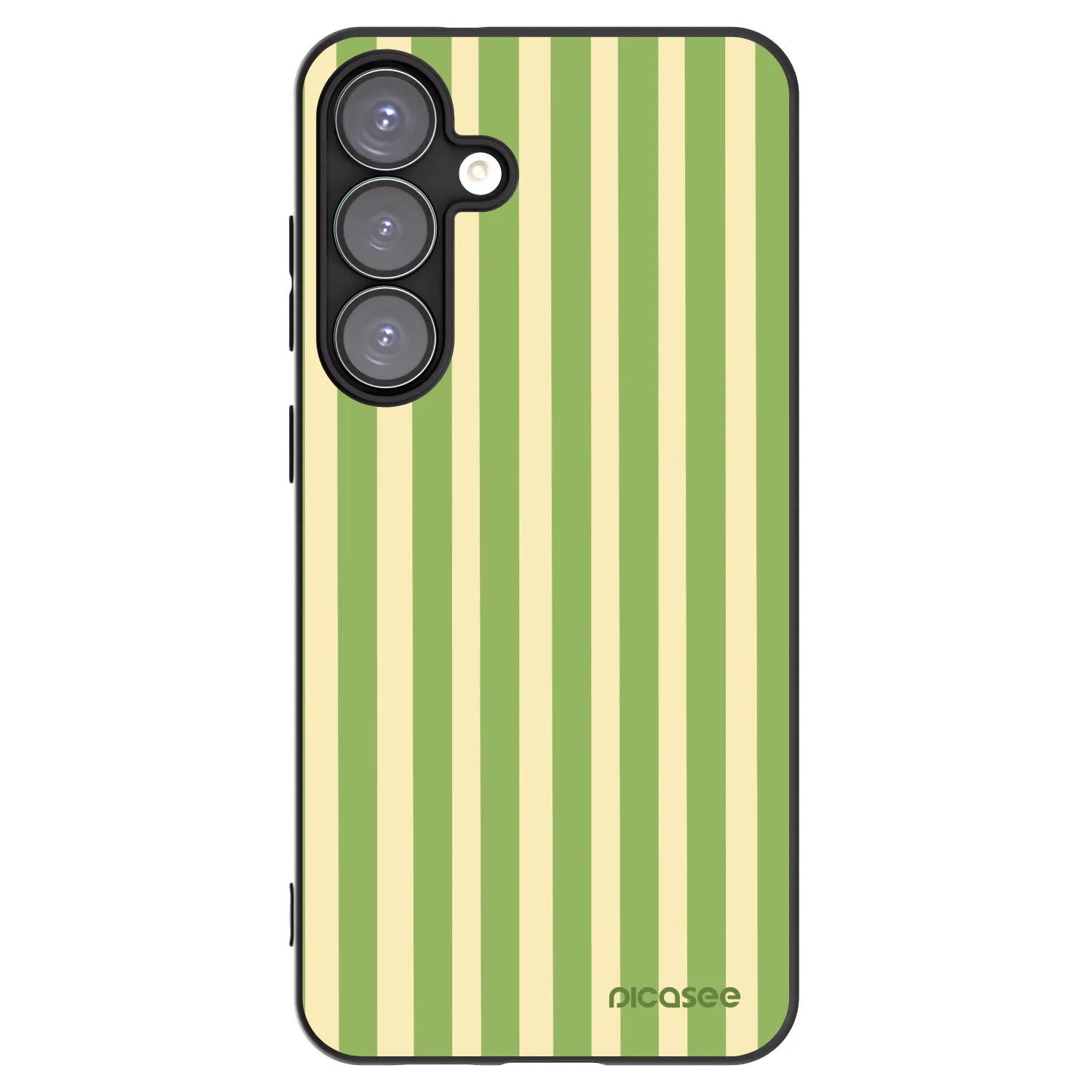 Picasee husă neagră din silicon pentru Samsung Galaxy S25+ 5G - Lines Matcha
