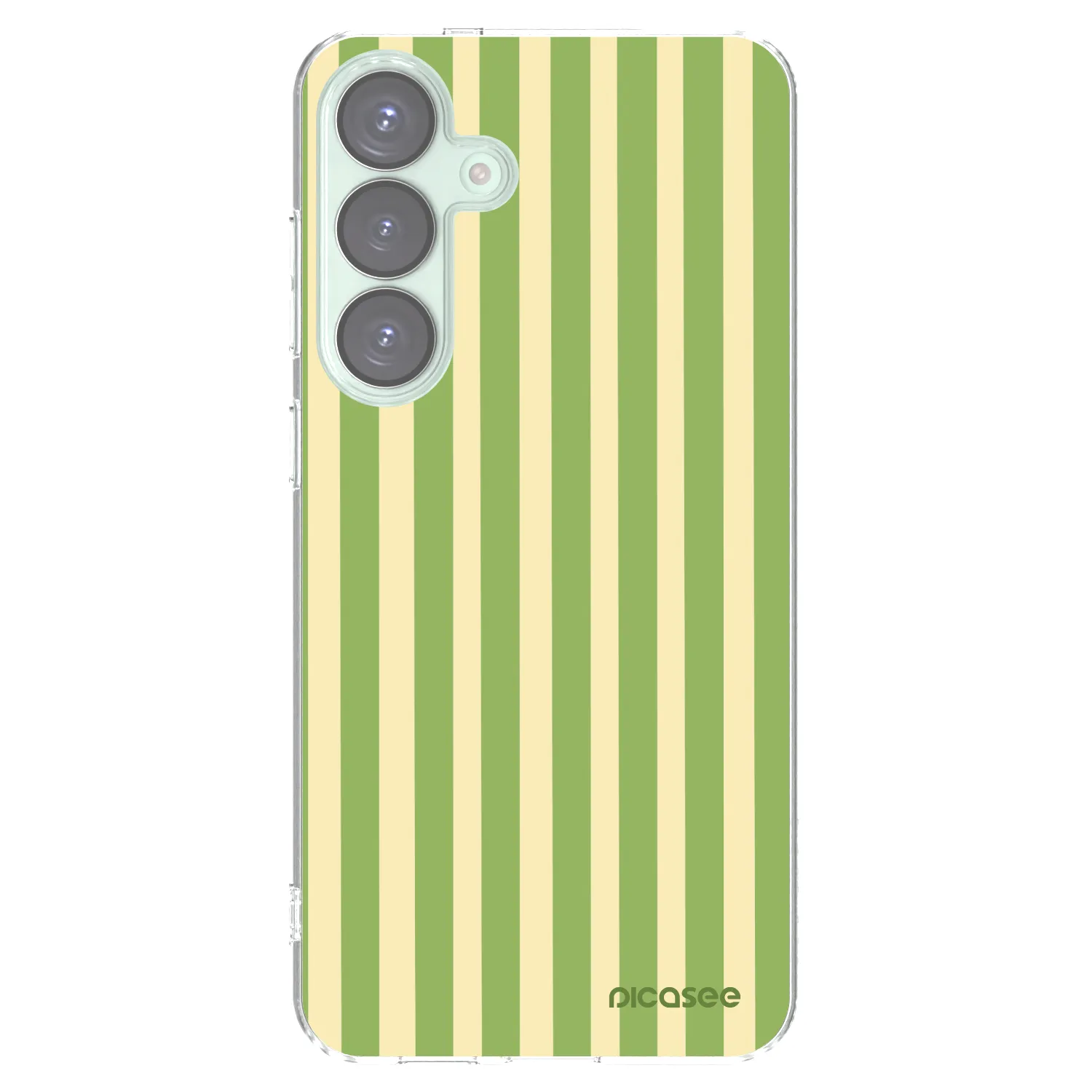 Picasee husă transparentă din silicon pentru Samsung Galaxy S25+ 5G - Lines Matcha