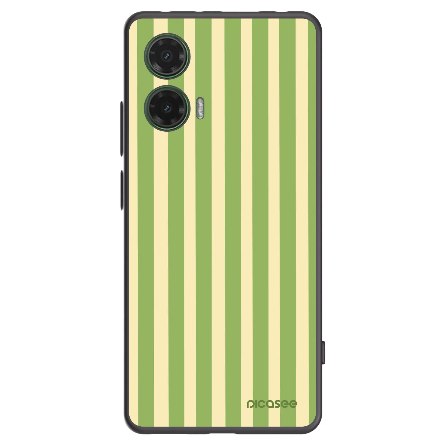Picasee husă neagră din silicon pentru Motorola Moto G35 5G - Lines Matcha