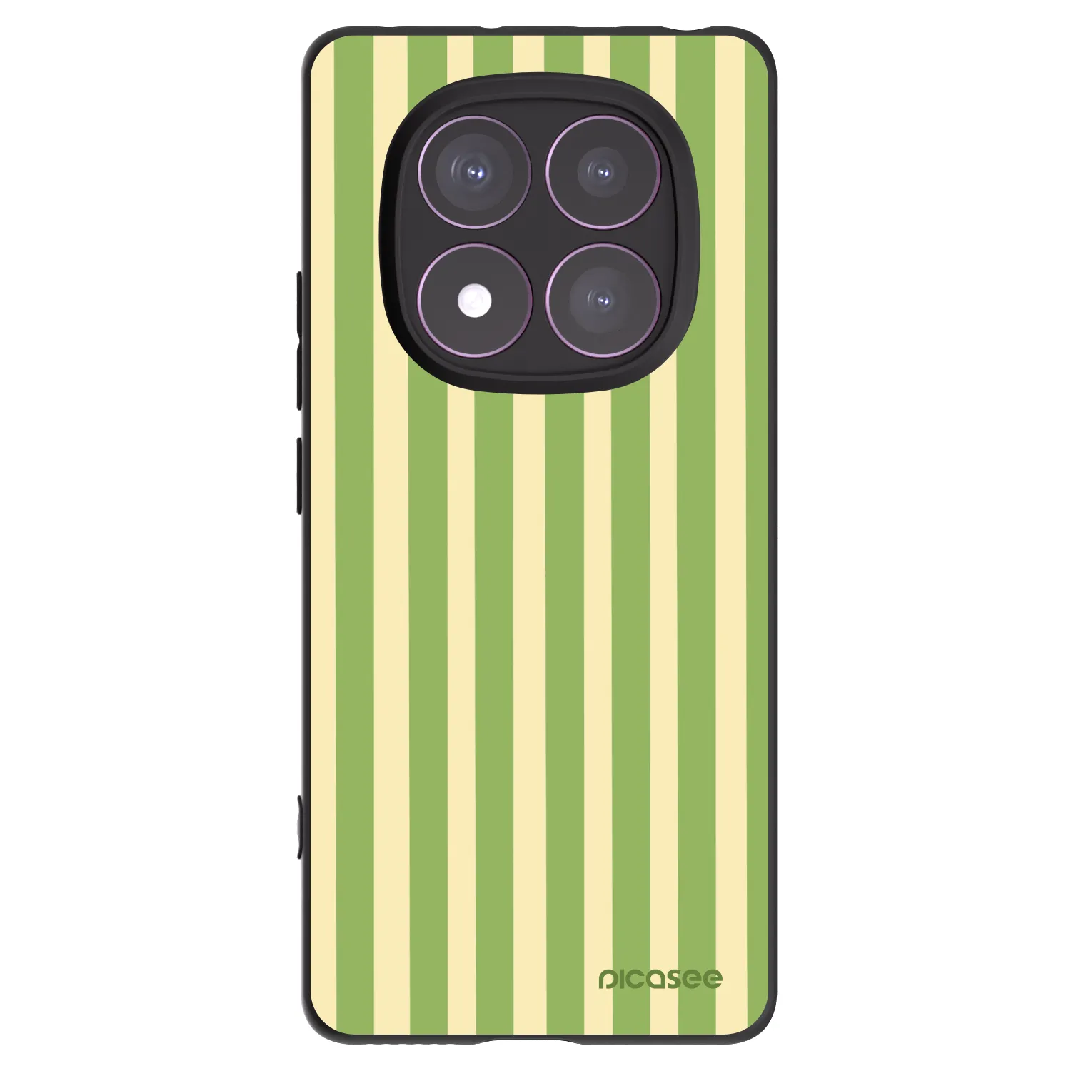 Picasee husă neagră din silicon pentru Xiaomi Redmi Note 14 Pro 4G - Lines Matcha