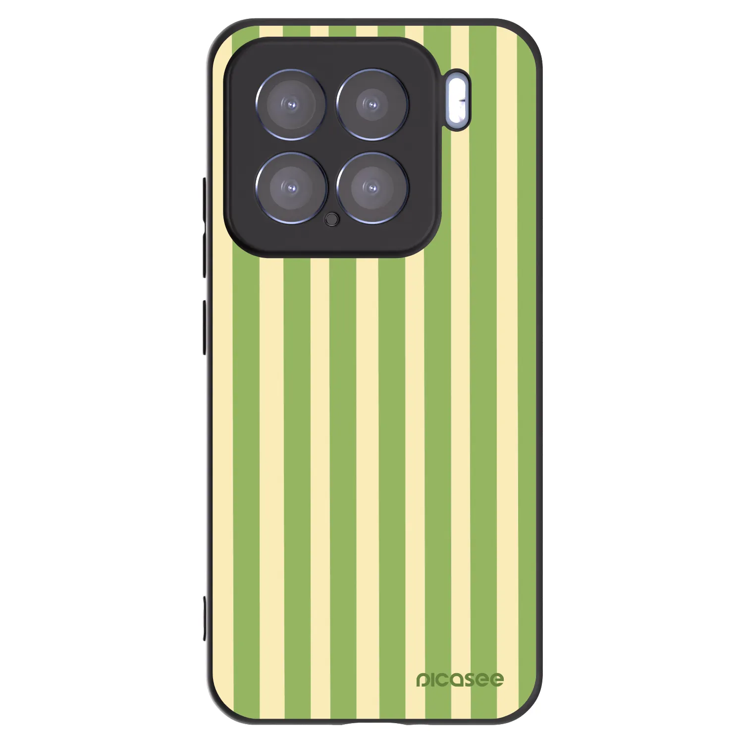 Picasee husă neagră din silicon pentru Xiaomi 15 - Lines Matcha