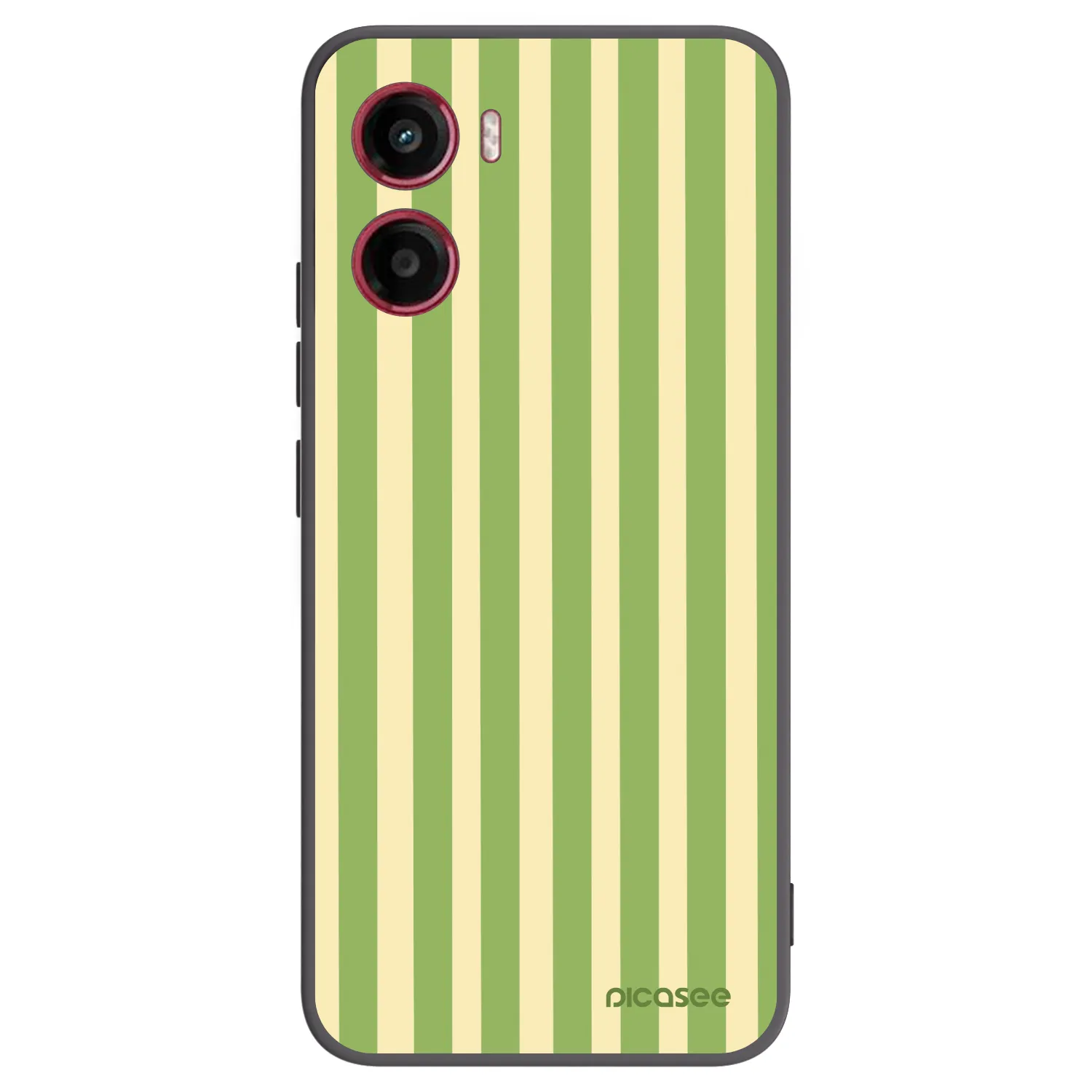 Picasee husă neagră din silicon pentru Motorola Moto G05 - Lines Matcha