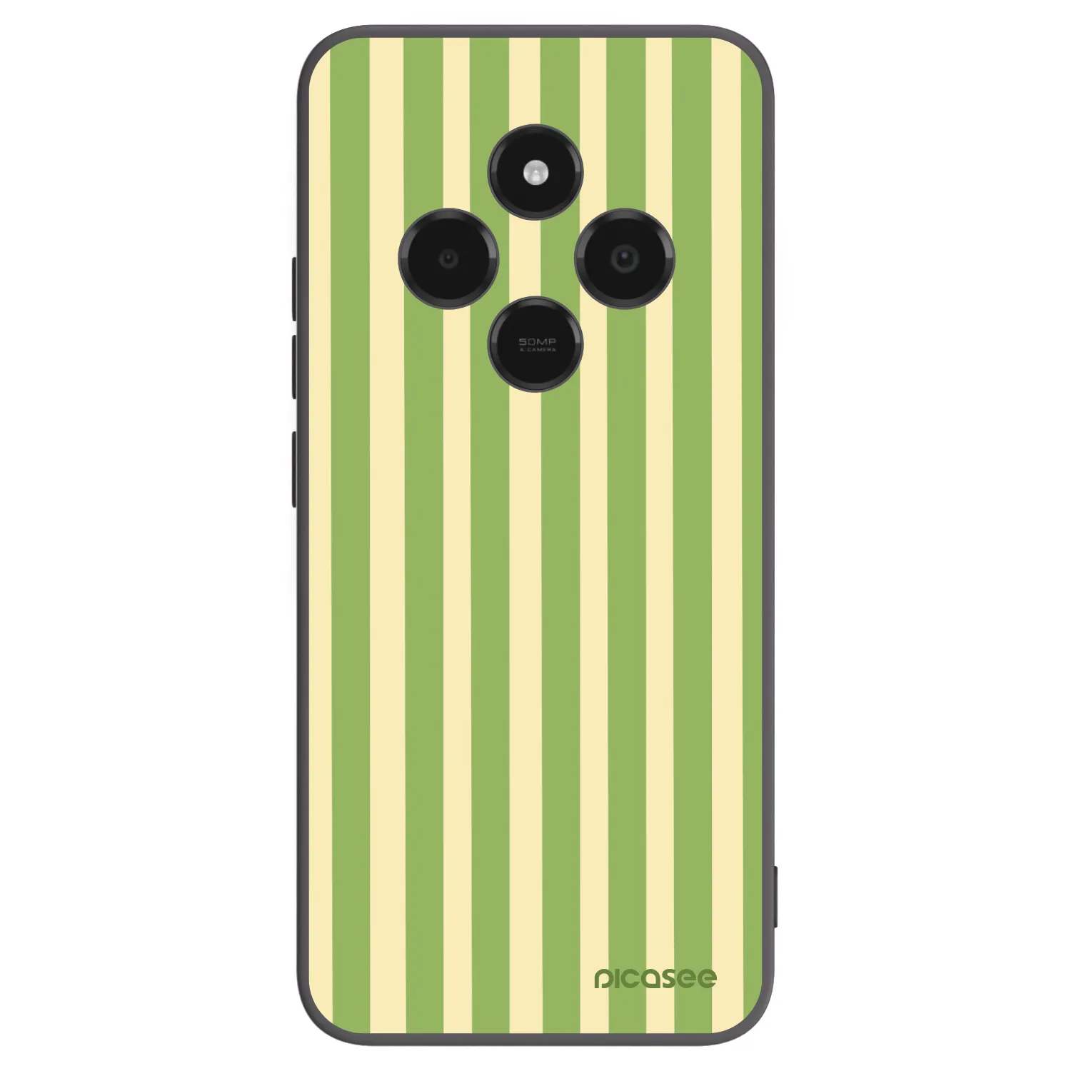 Picasee husă neagră din silicon pentru Xiaomi Poco C75 - Lines Matcha