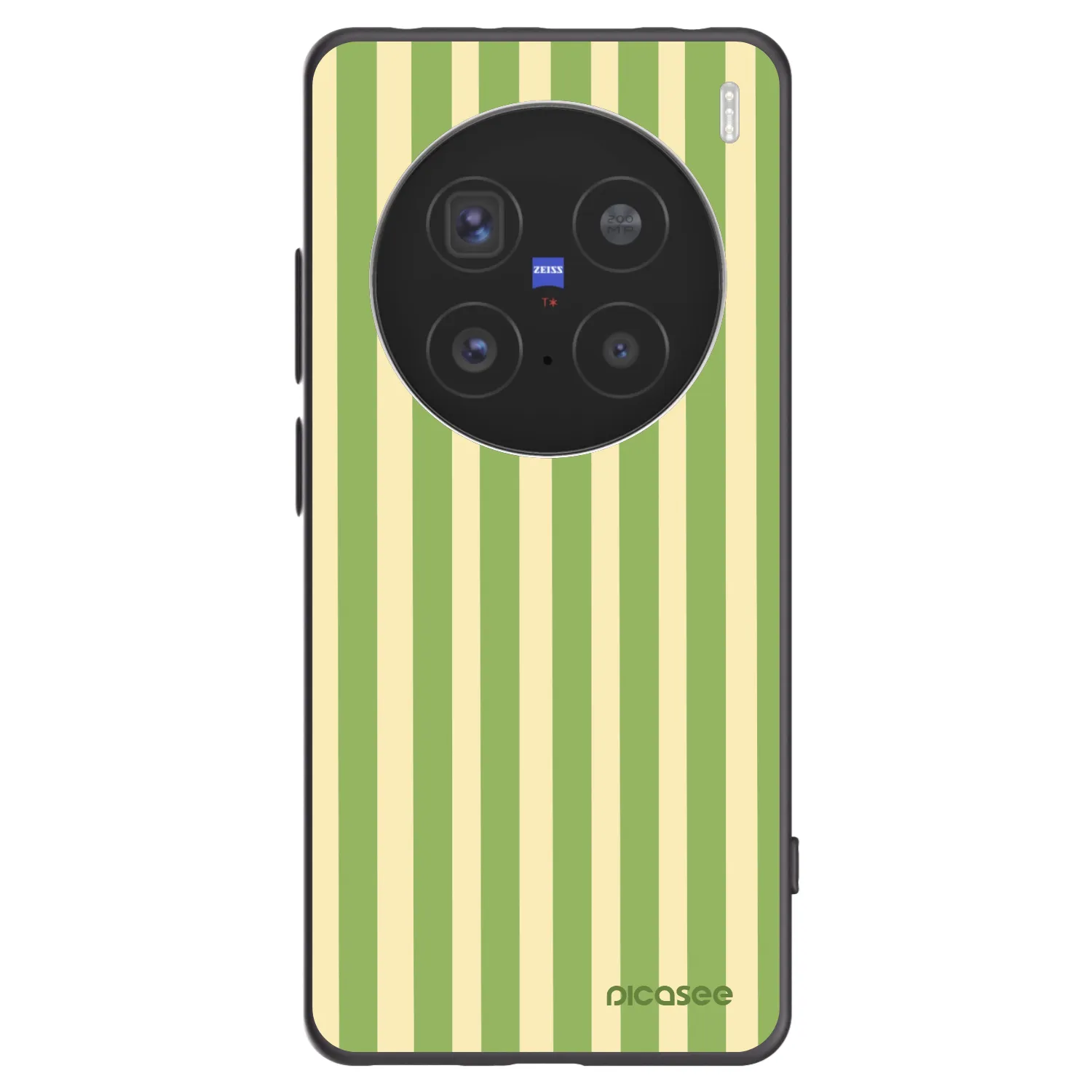 Picasee husă neagră din silicon pentru Vivo X200 Pro - Lines Matcha