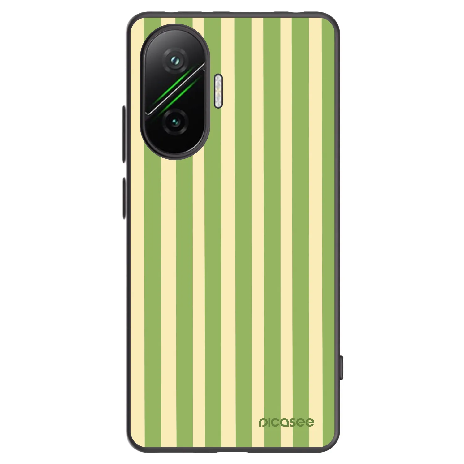 Picasee husă neagră din silicon pentru Xiaomi Poco F7 Pro 5G - Lines Matcha
