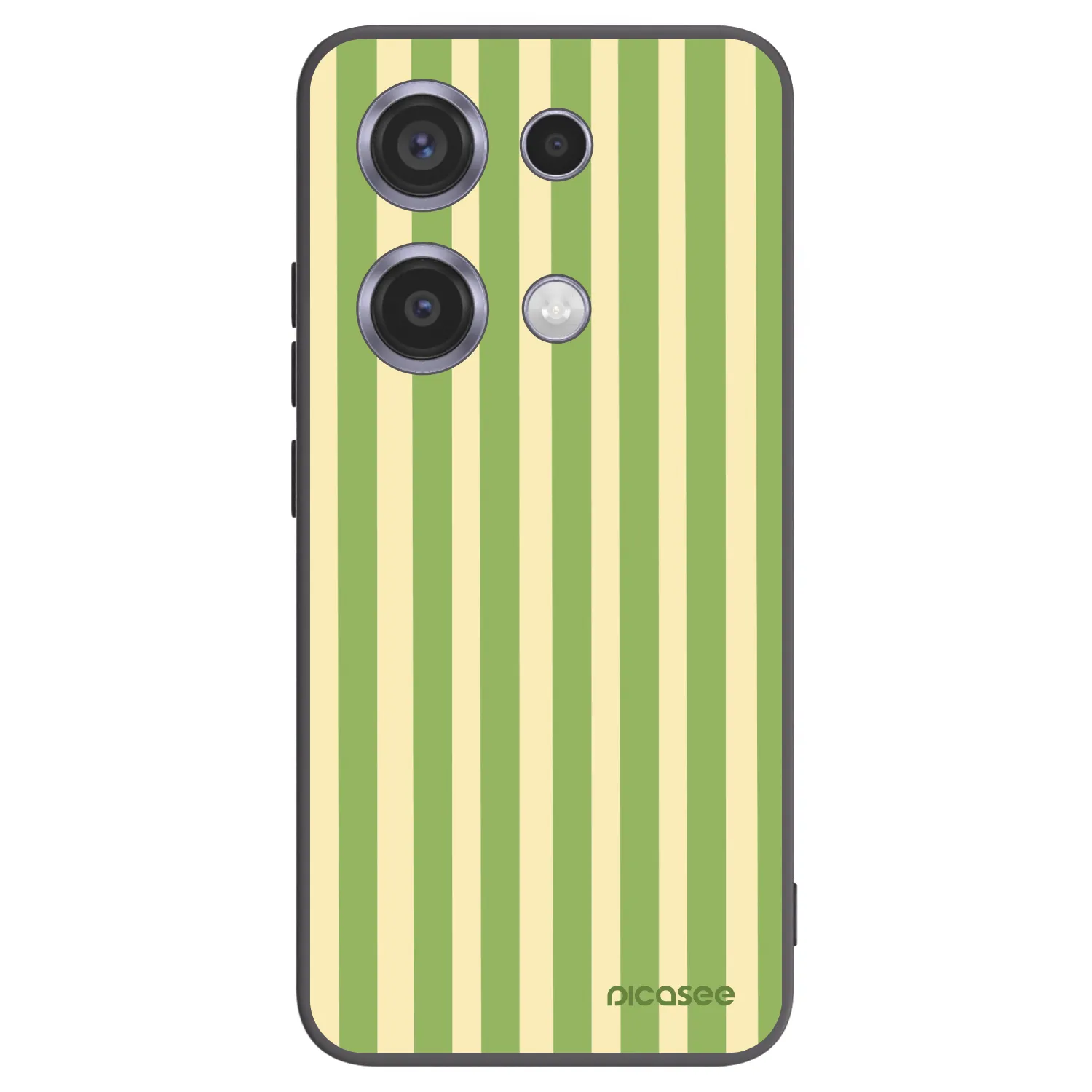 Picasee husă neagră din silicon pentru Xiaomi Redmi Note 14S - Lines Matcha