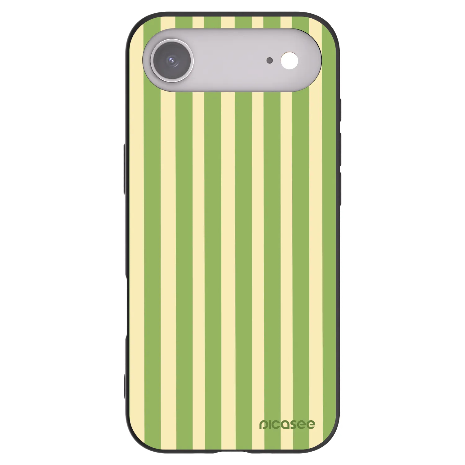 Picasee husă neagră din silicon pentru Apple iPhone Air - Lines Matcha