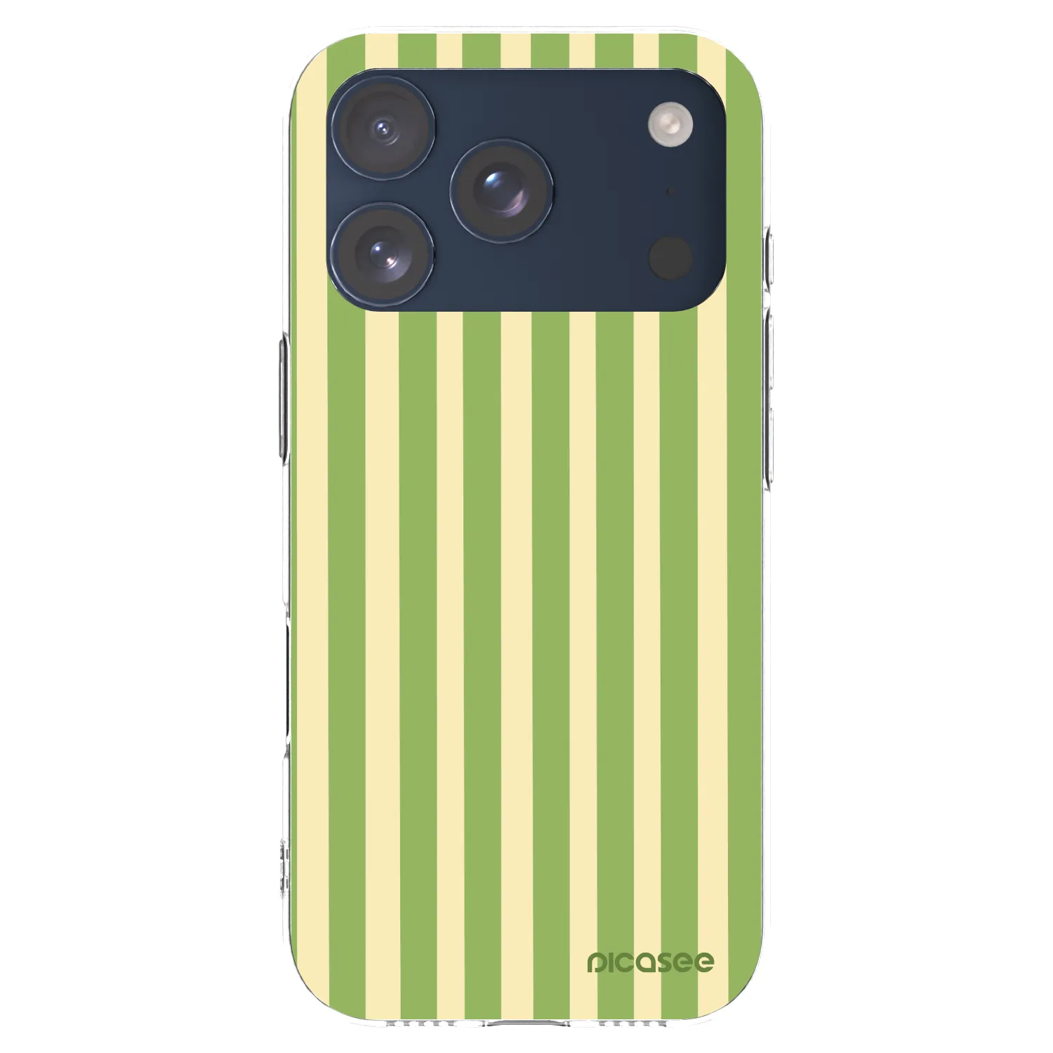 Picasee husă transparentă din silicon pentru Apple iPhone 17 Pro - Lines Matcha