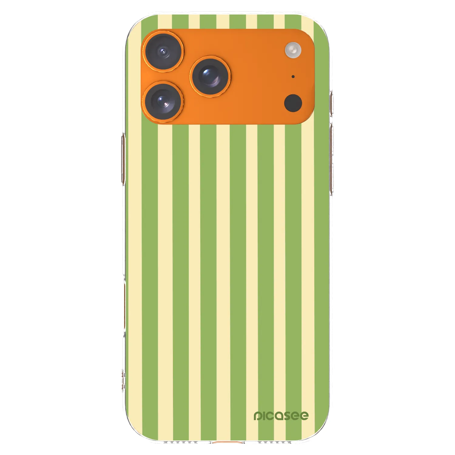 Picasee husă transparentă din silicon pentru Apple iPhone 17 Pro Max - Lines Matcha