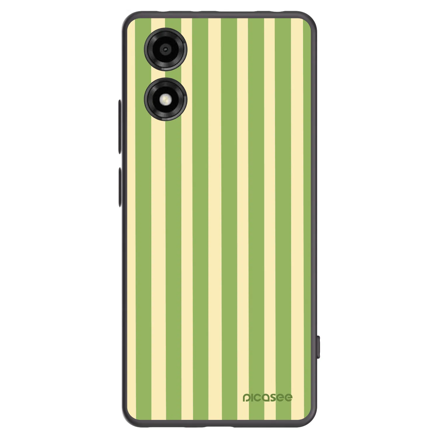 Picasee husă neagră din silicon pentru Motorola Moto E14 - Lines Matcha