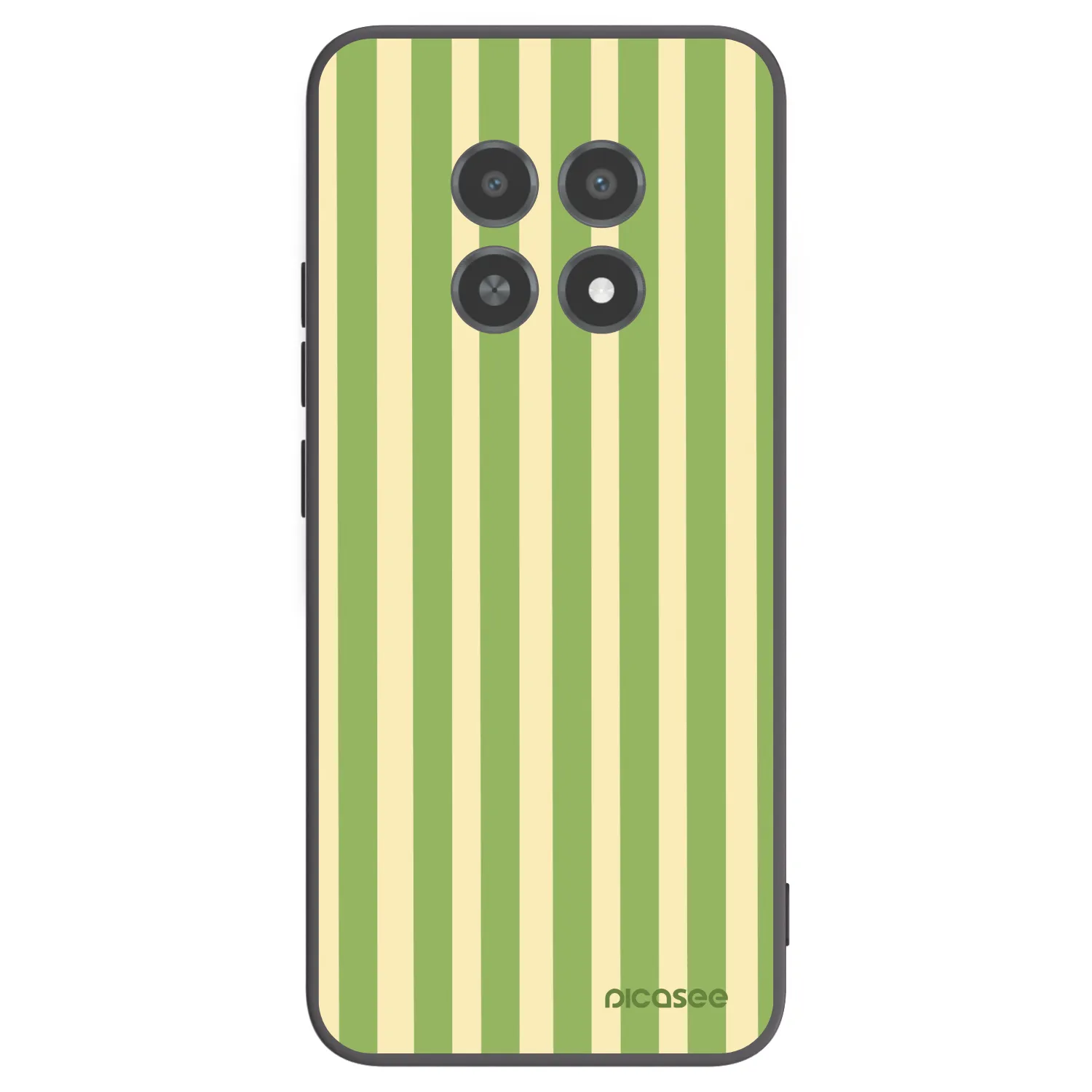 Picasee husă neagră din silicon pentru Realme 12X - Lines Matcha