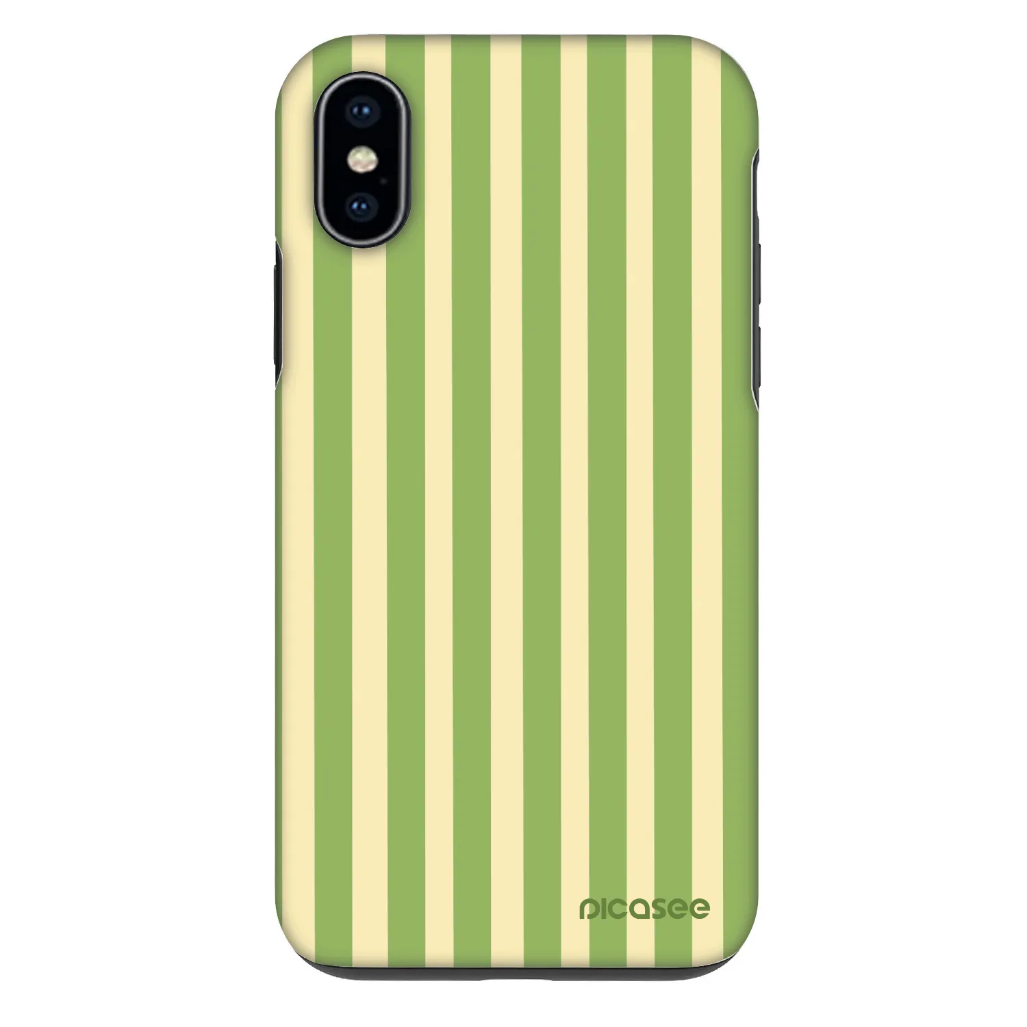 Picasee Fashion Case pentru Apple iPhone X/XS - Lines Matcha