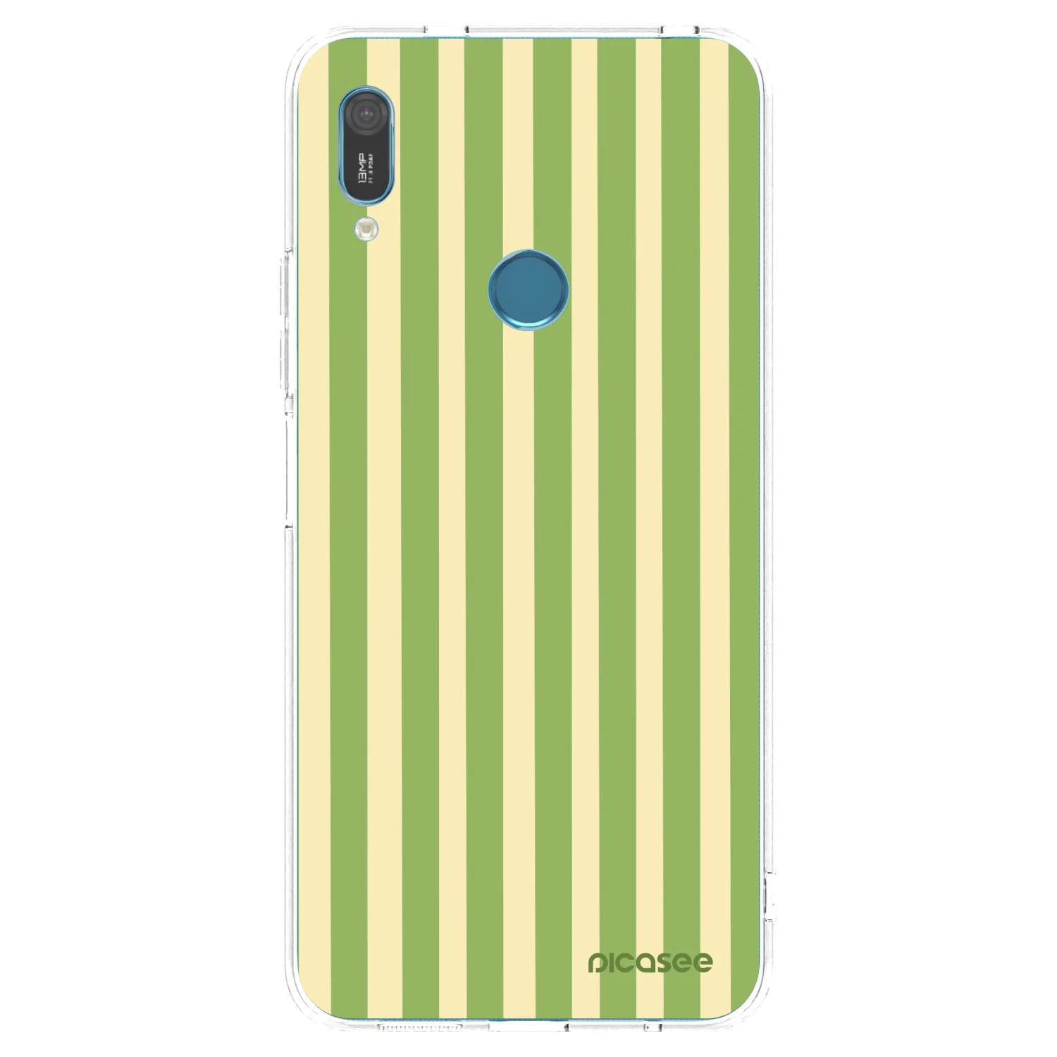 Picasee husă transparentă din silicon pentru Huawei Y6 2019 - Lines Matcha