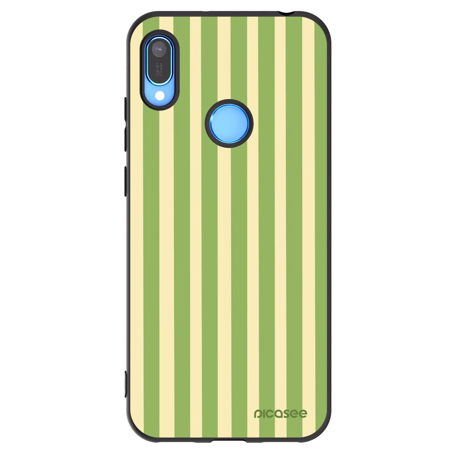 Picasee husă neagră din silicon pentru Huawei Y6 2019 - Lines Matcha