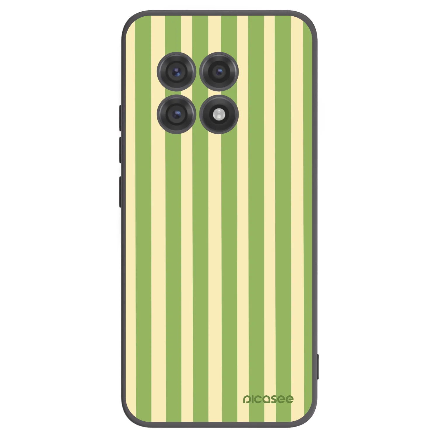 Picasee husă neagră din silicon pentru OnePlus 13R 5G - Lines Matcha