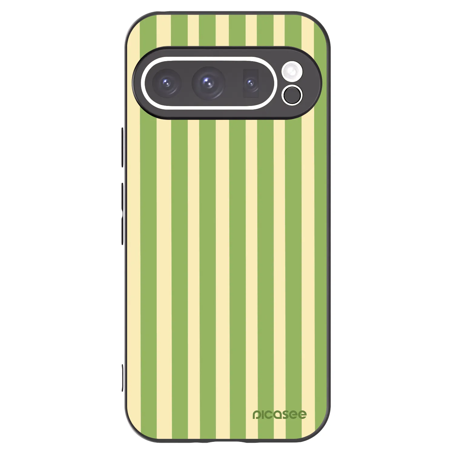 Picasee husă neagră din silicon pentru Google Pixel 9 Pro XL - Lines Matcha