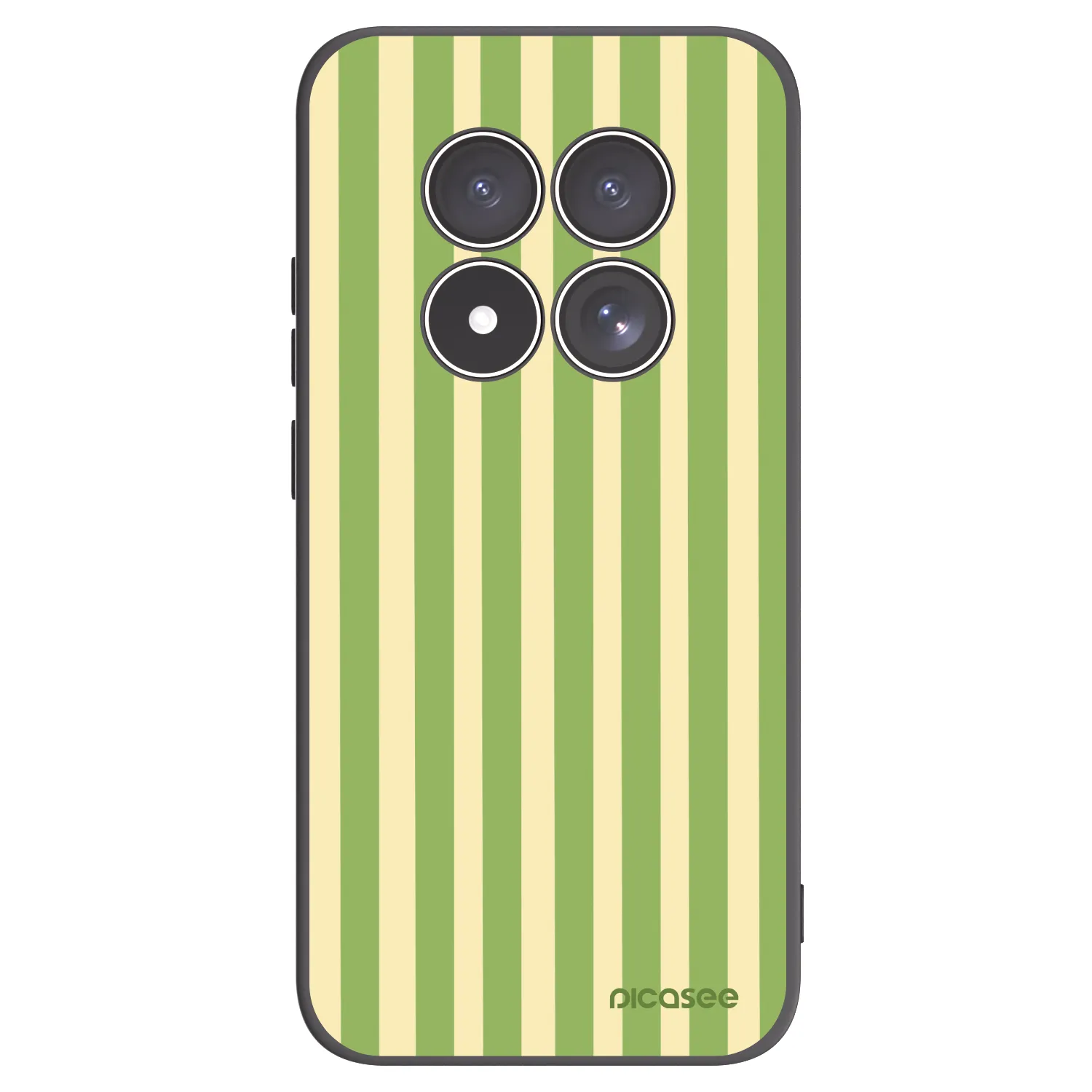 Picasee husă neagră din silicon pentru Xiaomi Redmi Note 15 Pro 4G - Lines Matcha