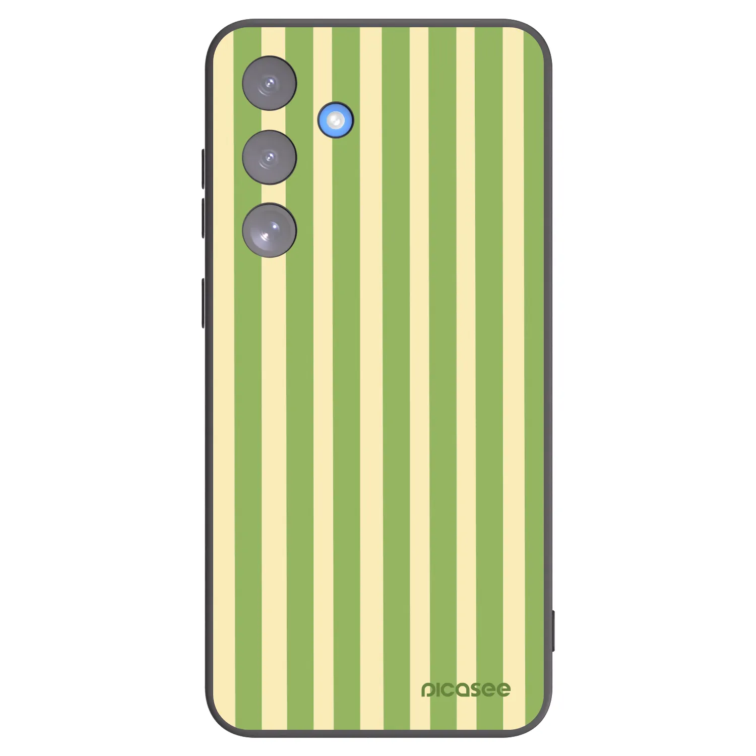 Picasee husă neagră din silicon pentru Samsung Galaxy S25 FE 5G - Lines Matcha
