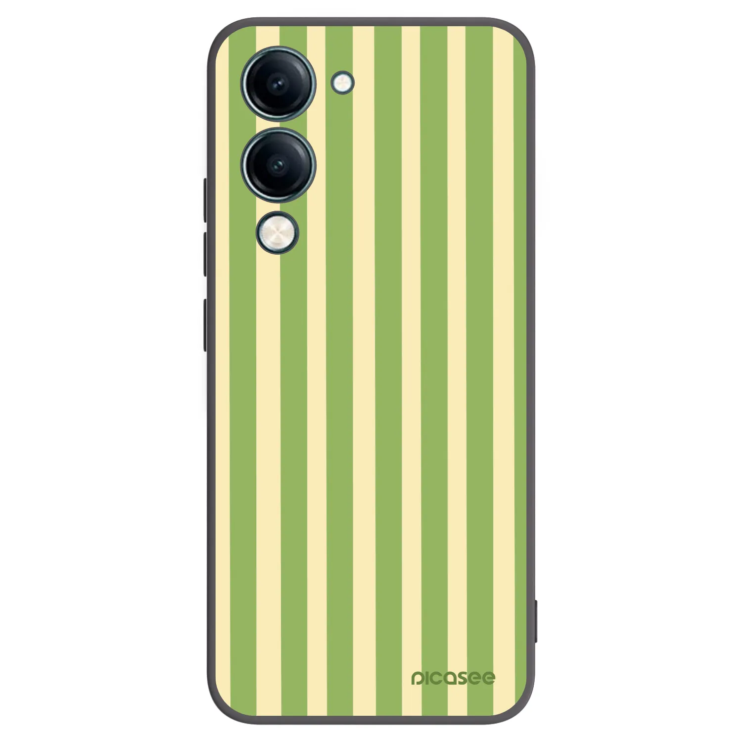 Picasee husă neagră din silicon pentru Vivo Y29s 5G - Lines Matcha