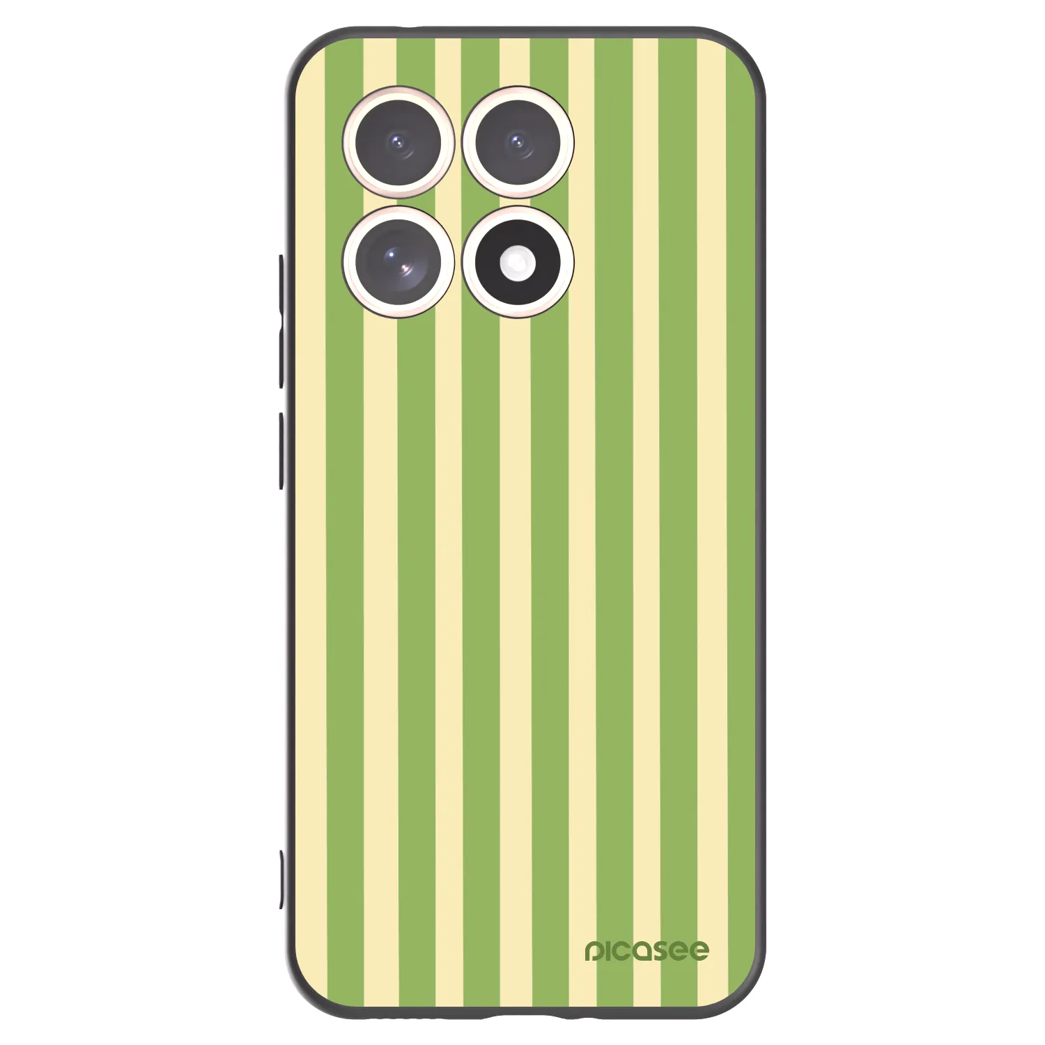 Picasee husă neagră din silicon pentru Xiaomi 15T - Lines Matcha