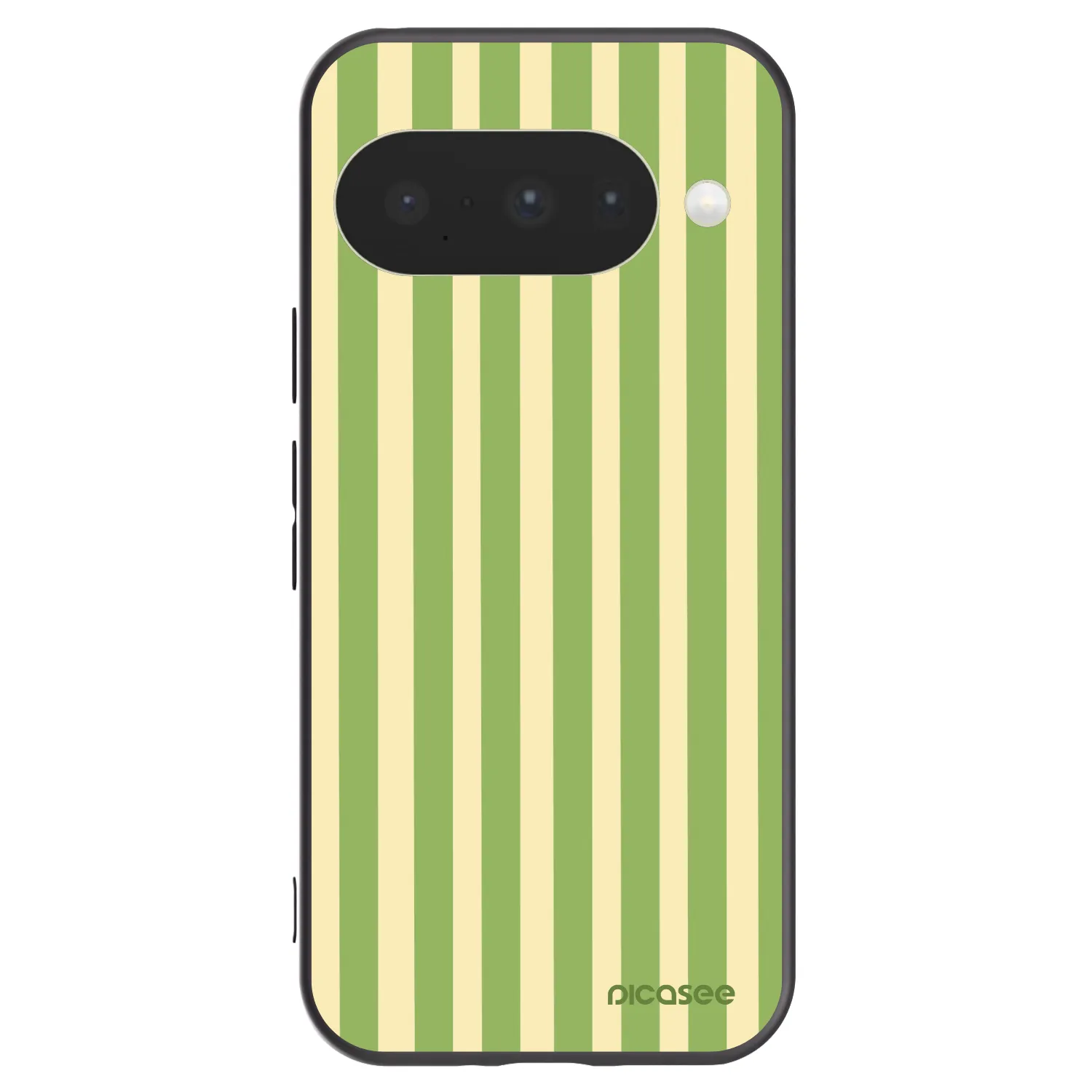Picasee husă neagră din silicon pentru Google Pixel 10 - Lines Matcha