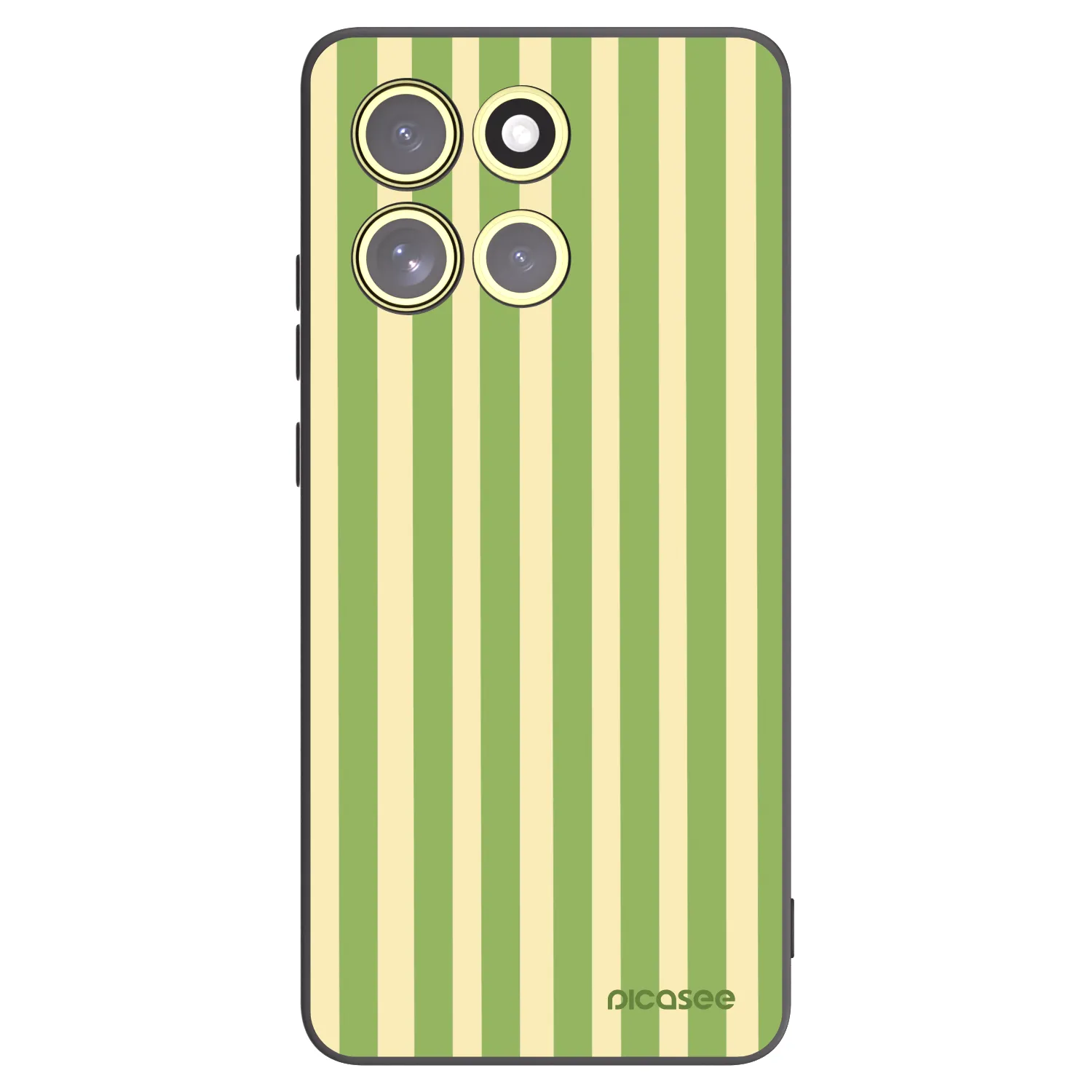 Picasee husă neagră din silicon pentru Motorola Moto G86 Power 5G - Lines Matcha