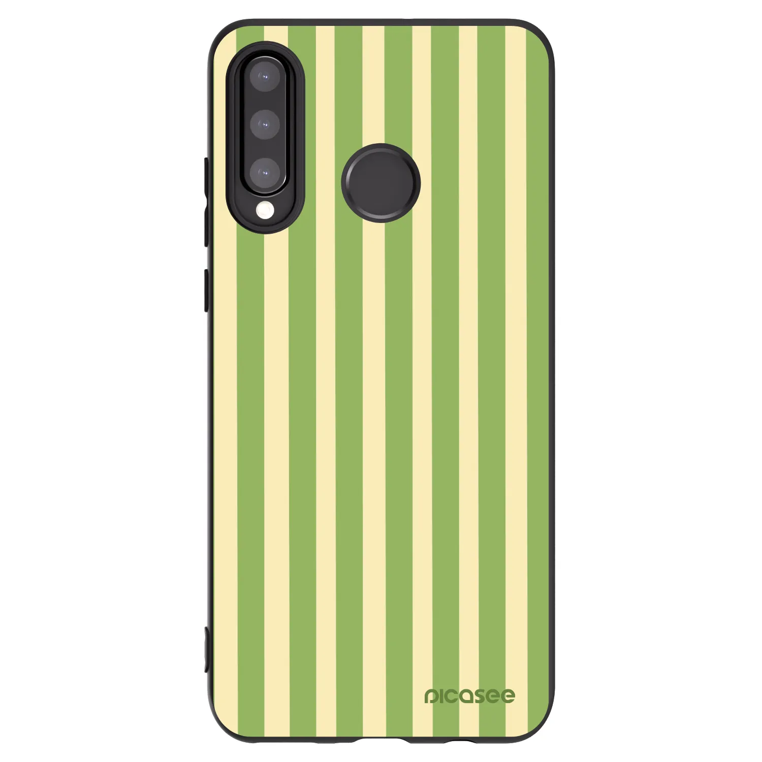 Picasee husă neagră din silicon pentru Huawei P30 Lite - Lines Matcha