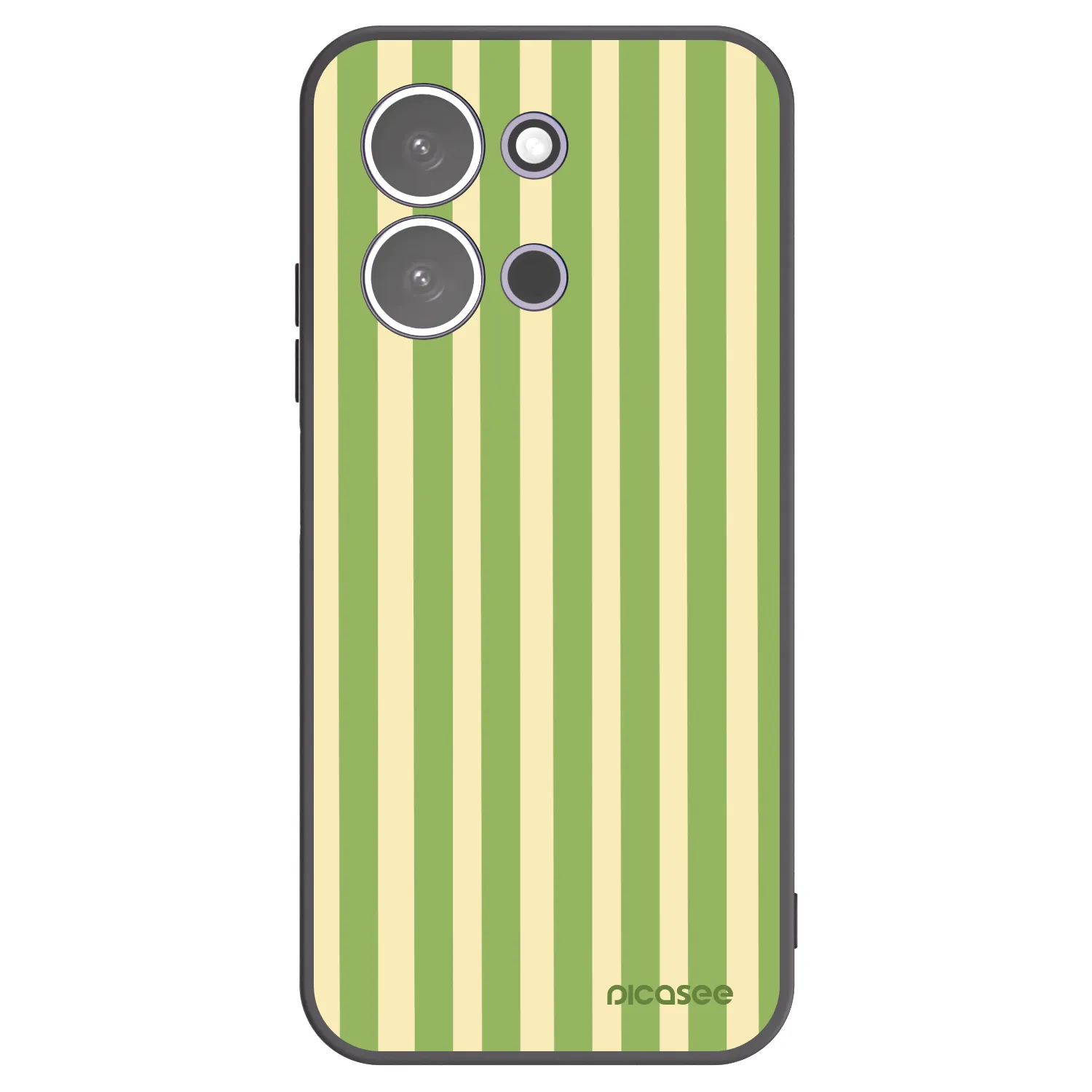 Picasee husă neagră din silicon pentru Xiaomi Redmi 15C 5G - Lines Matcha