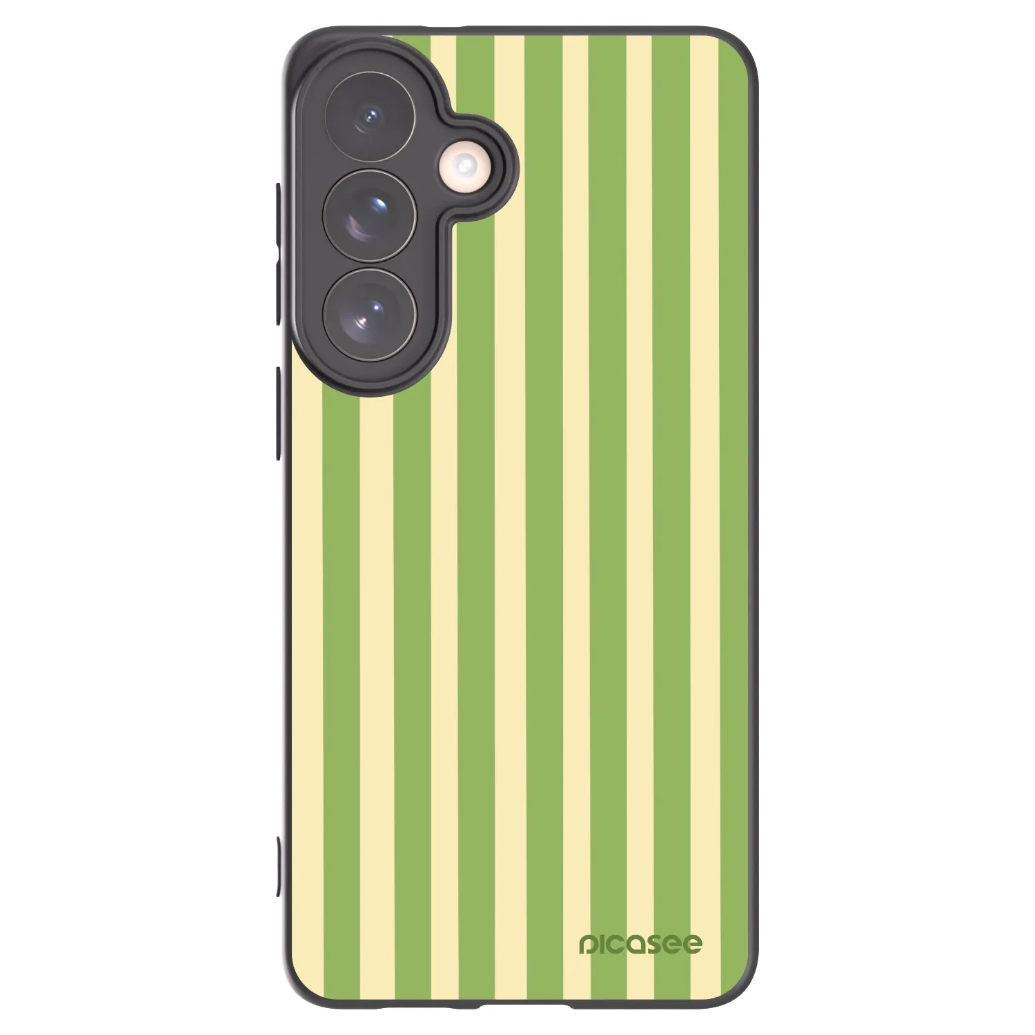 Picasee husă neagră din silicon pentru Samsung Galaxy S26+ - Lines Matcha