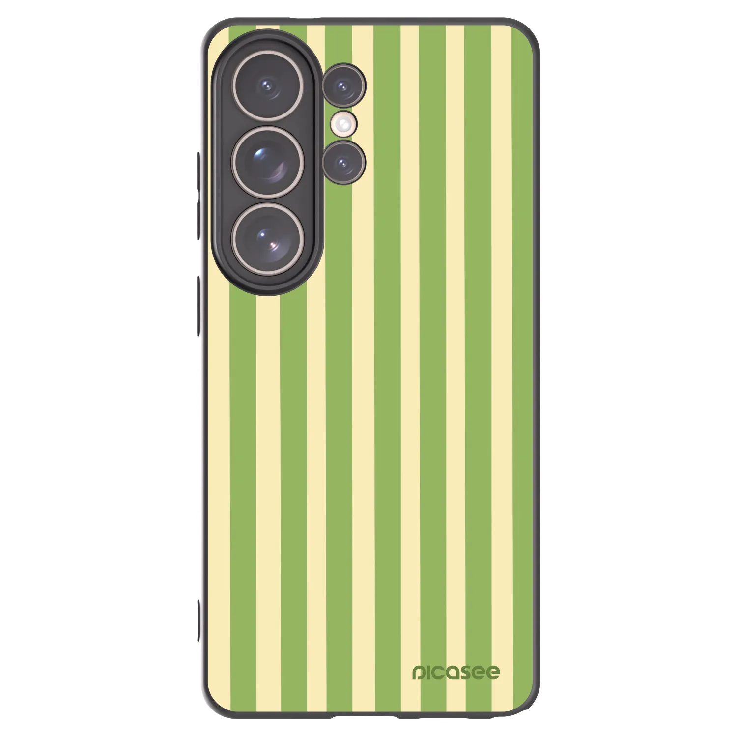 Picasee husă neagră din silicon pentru Samsung Galaxy S26 Ultra - Lines Matcha