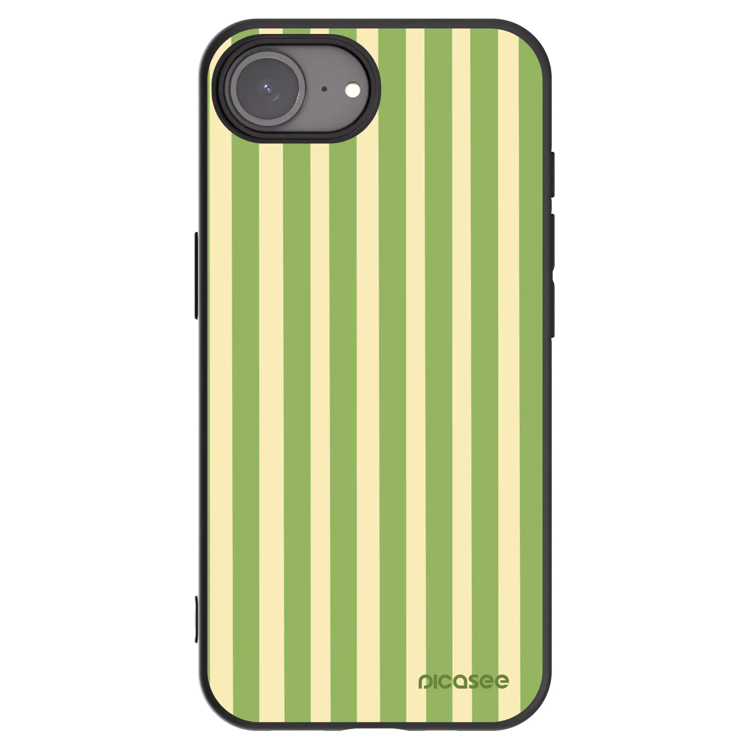 Picasee husă neagră din silicon pentru Apple iPhone 17e - Lines Matcha