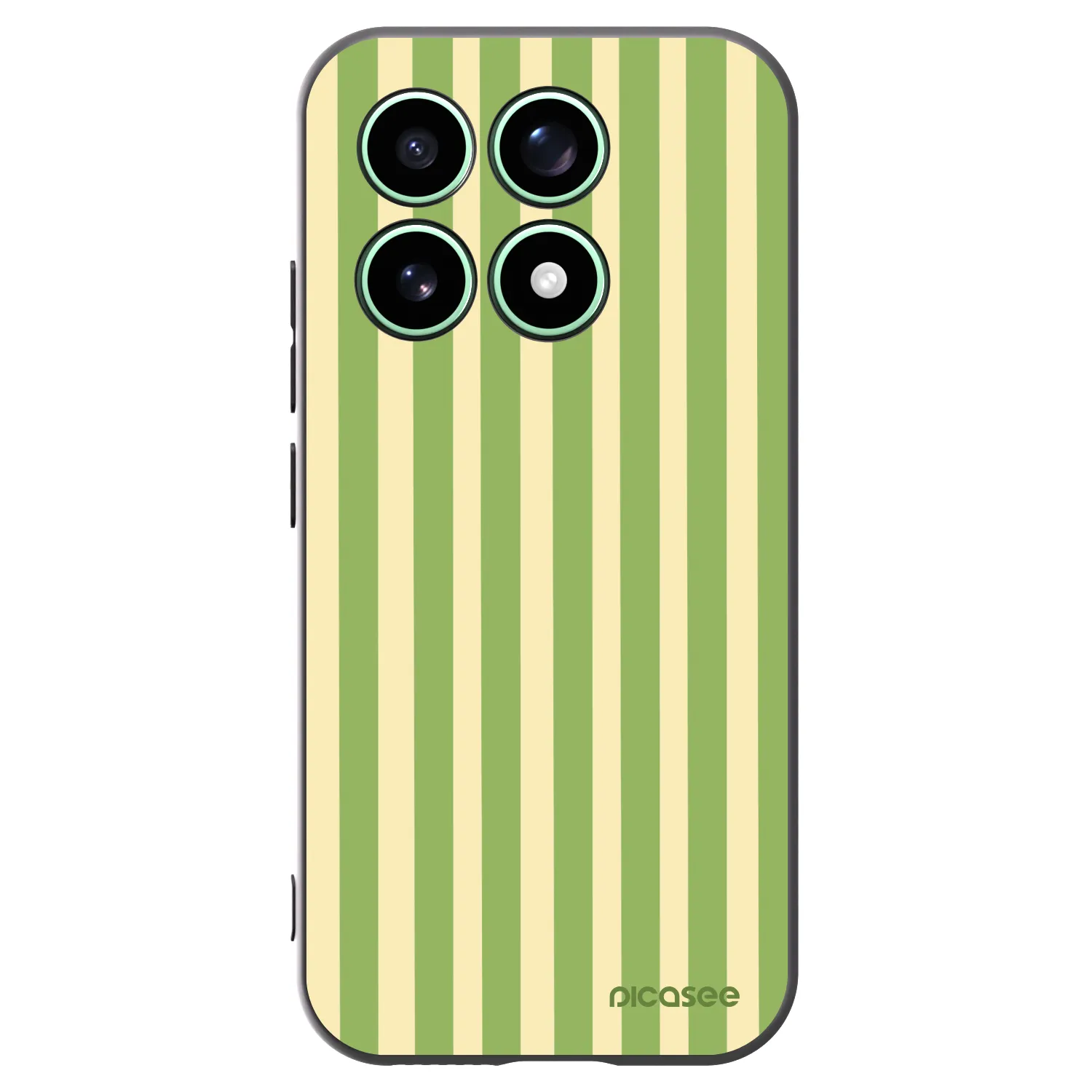 Picasee husă neagră din silicon pentru Xiaomi 17 - Lines Matcha