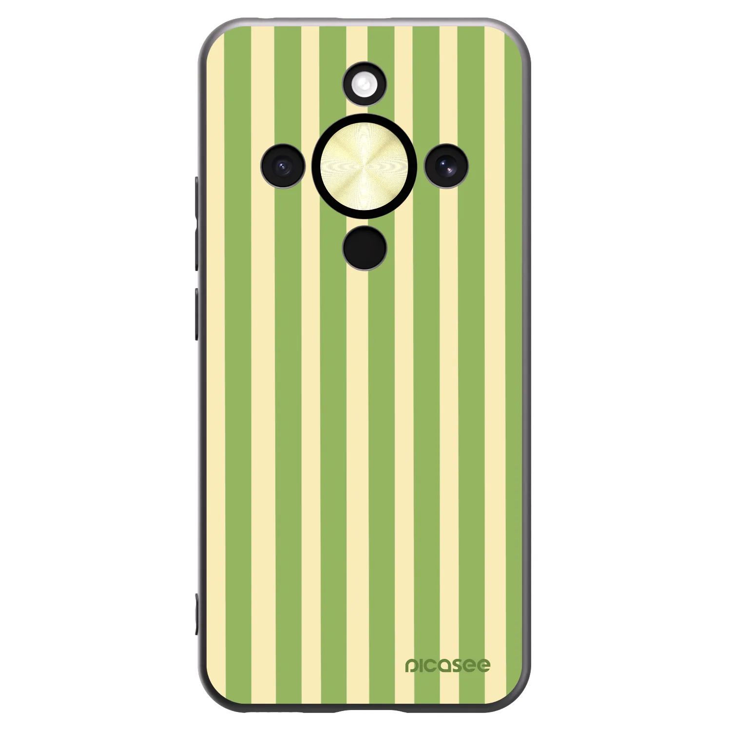 Picasee husă neagră din silicon pentru Honor Magic8 Lite 5G - Lines Matcha