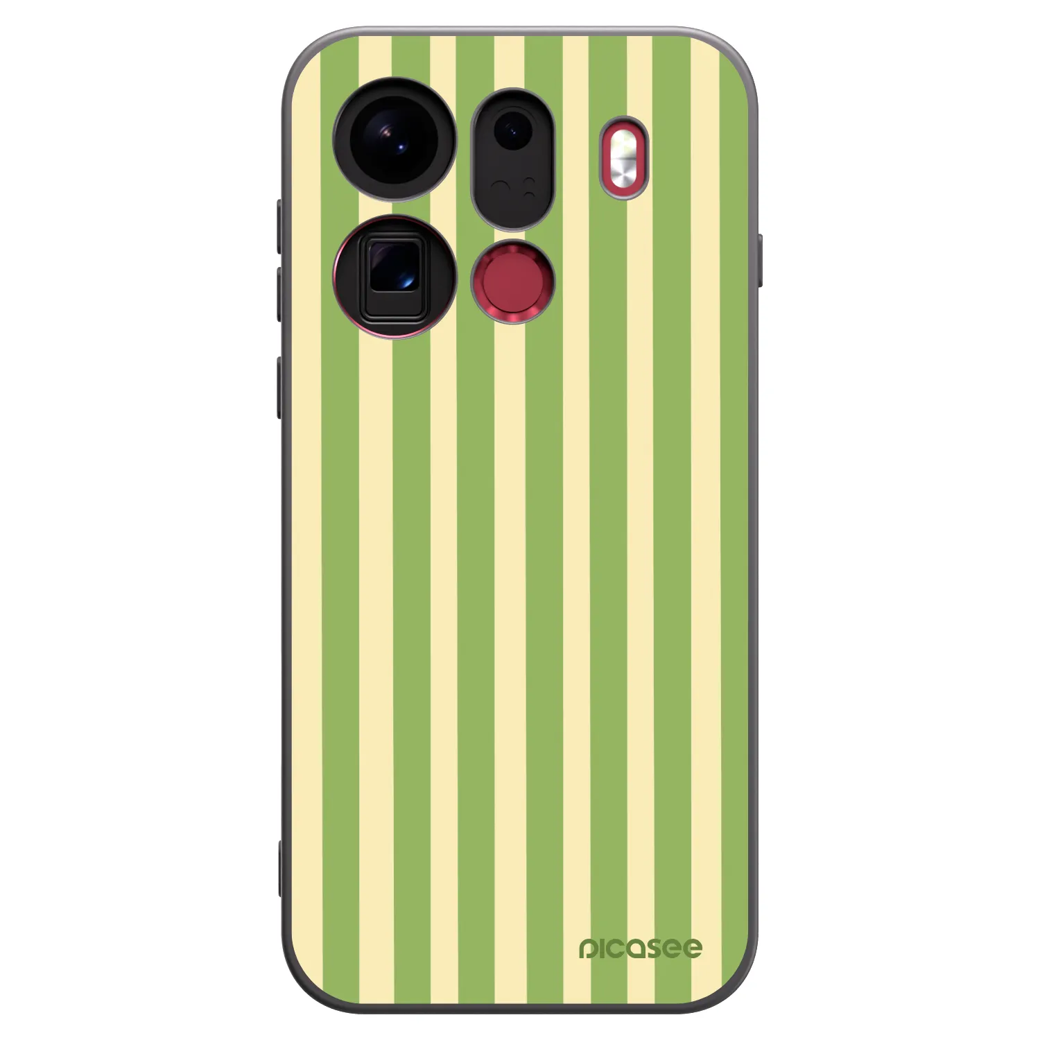 Picasee husă neagră din silicon pentru OPPO Find X9 Pro - Lines Matcha