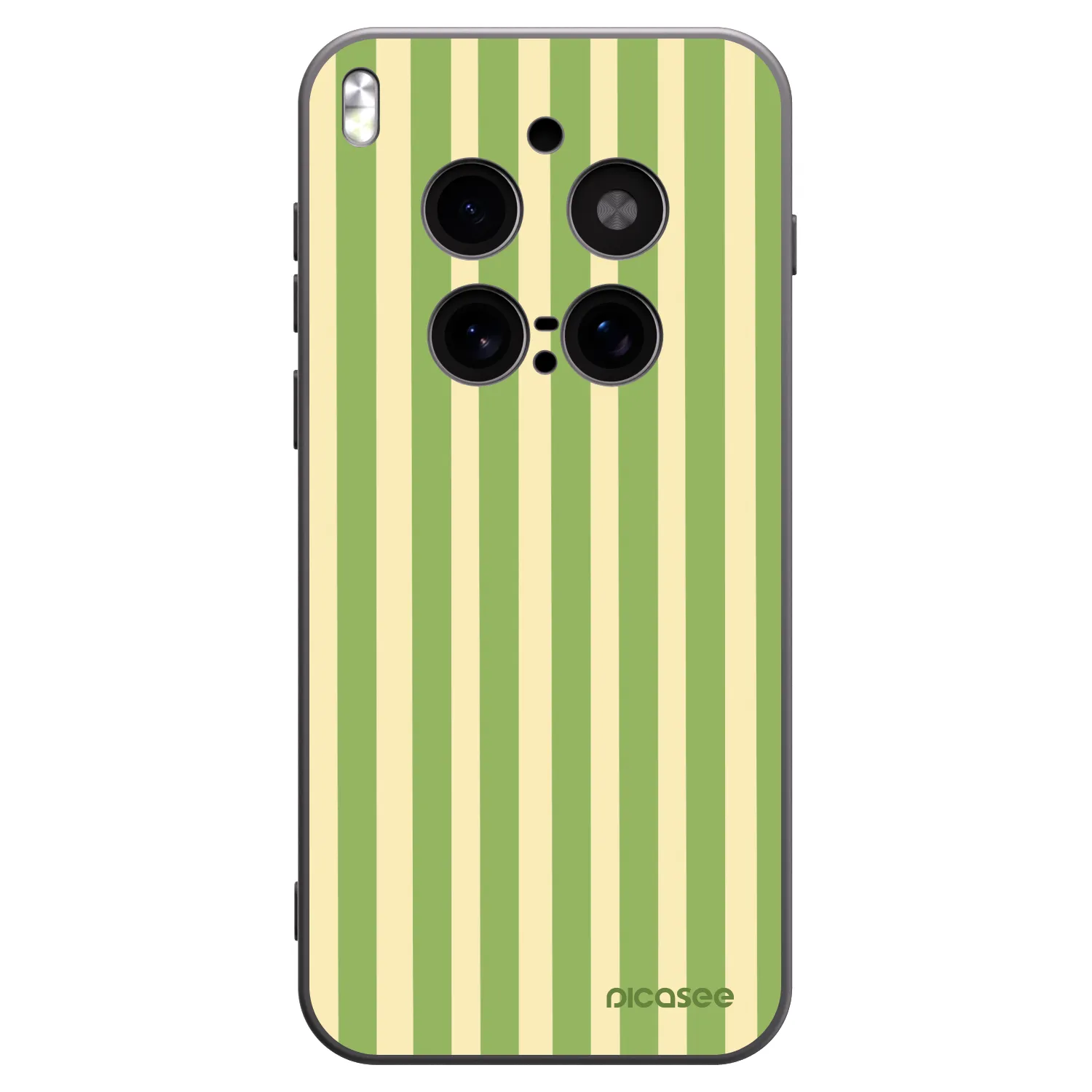 Picasee husă neagră din silicon pentru Vivo X300 Pro - Lines Matcha