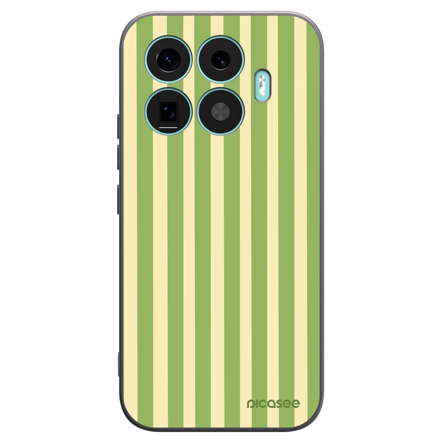 Picasee husă neagră din silicon pentru Xiaomi 17T - Lines Matcha