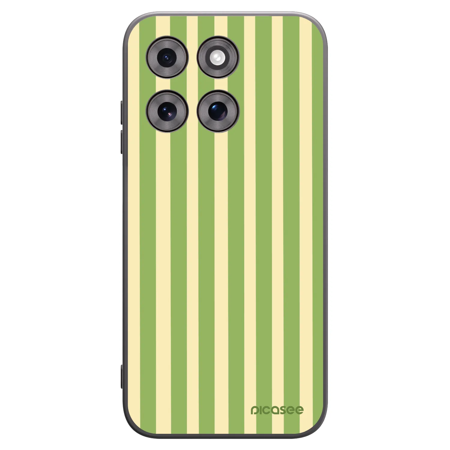 Picasee husă neagră din silicon pentru Motorola Moto G77 - Lines Matcha
