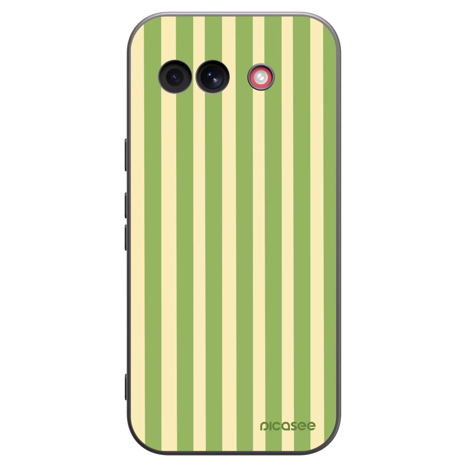 Picasee husă neagră din silicon pentru Google Pixel 10a - Lines Matcha