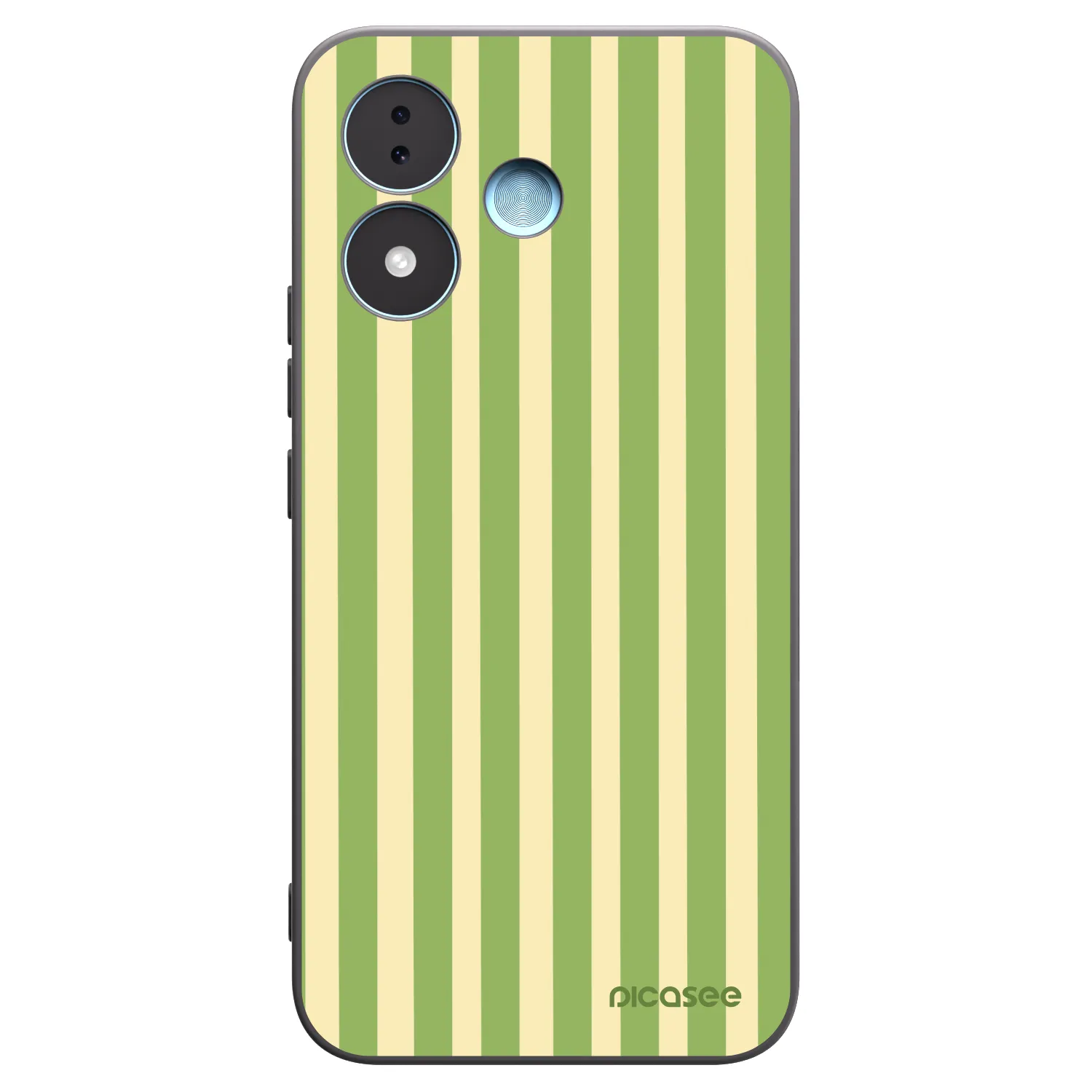 Picasee husă neagră din silicon pentru Xiaomi Redmi Note 17 5G - Lines Matcha