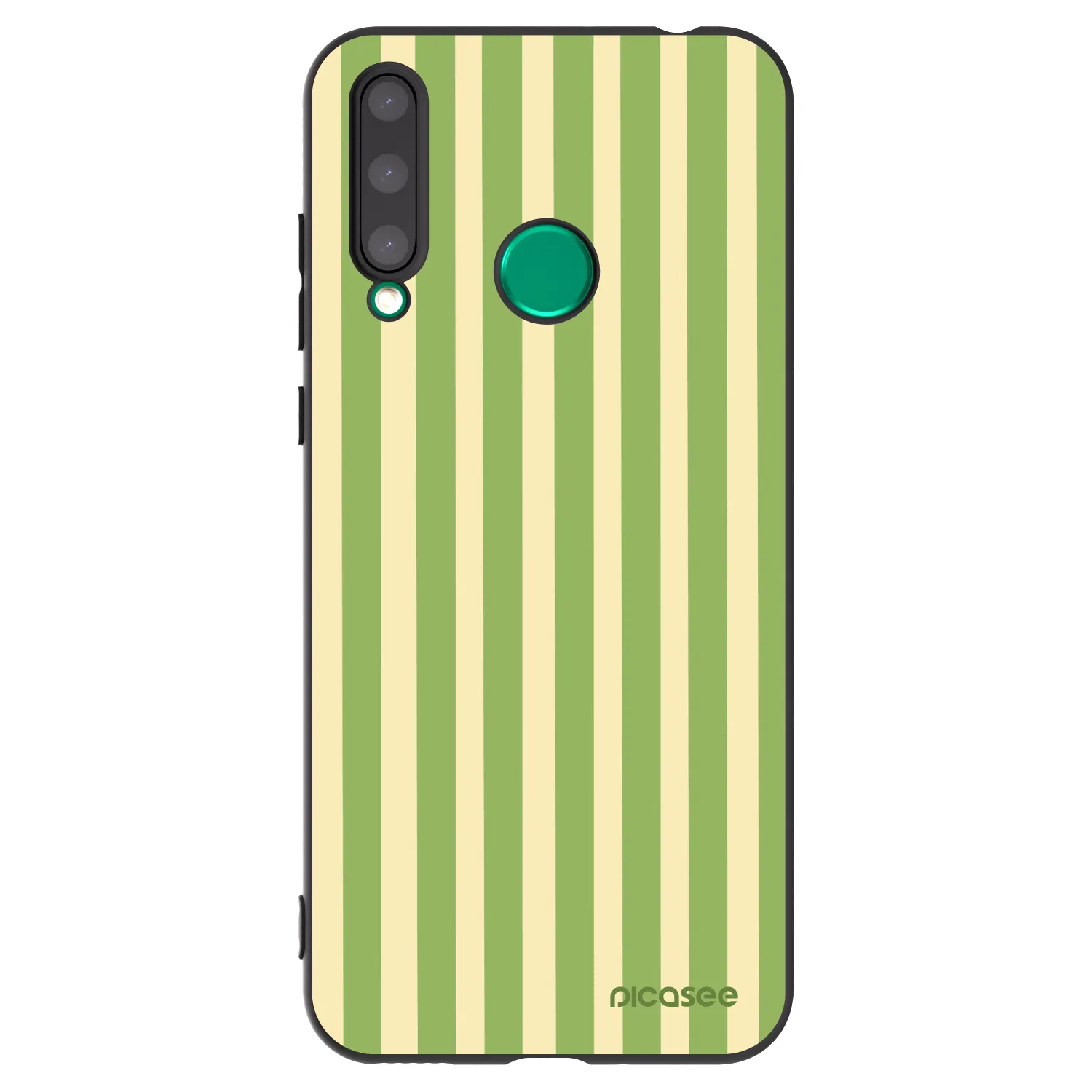 Picasee husă neagră din silicon pentru Honor 20 Lite - Lines Matcha