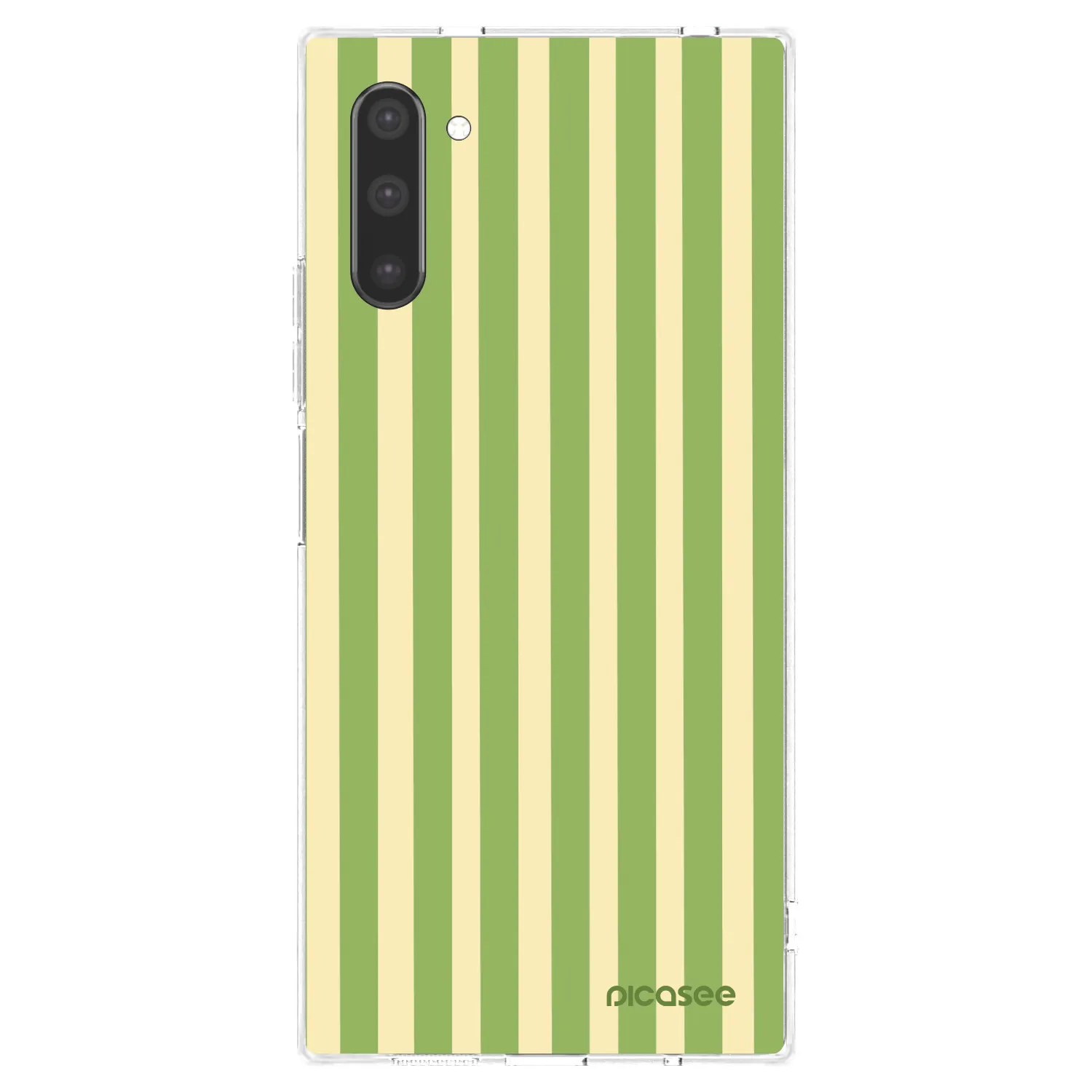 Picasee husă transparentă din silicon pentru Samsung Galaxy Note 10 N970F - Lines Matcha