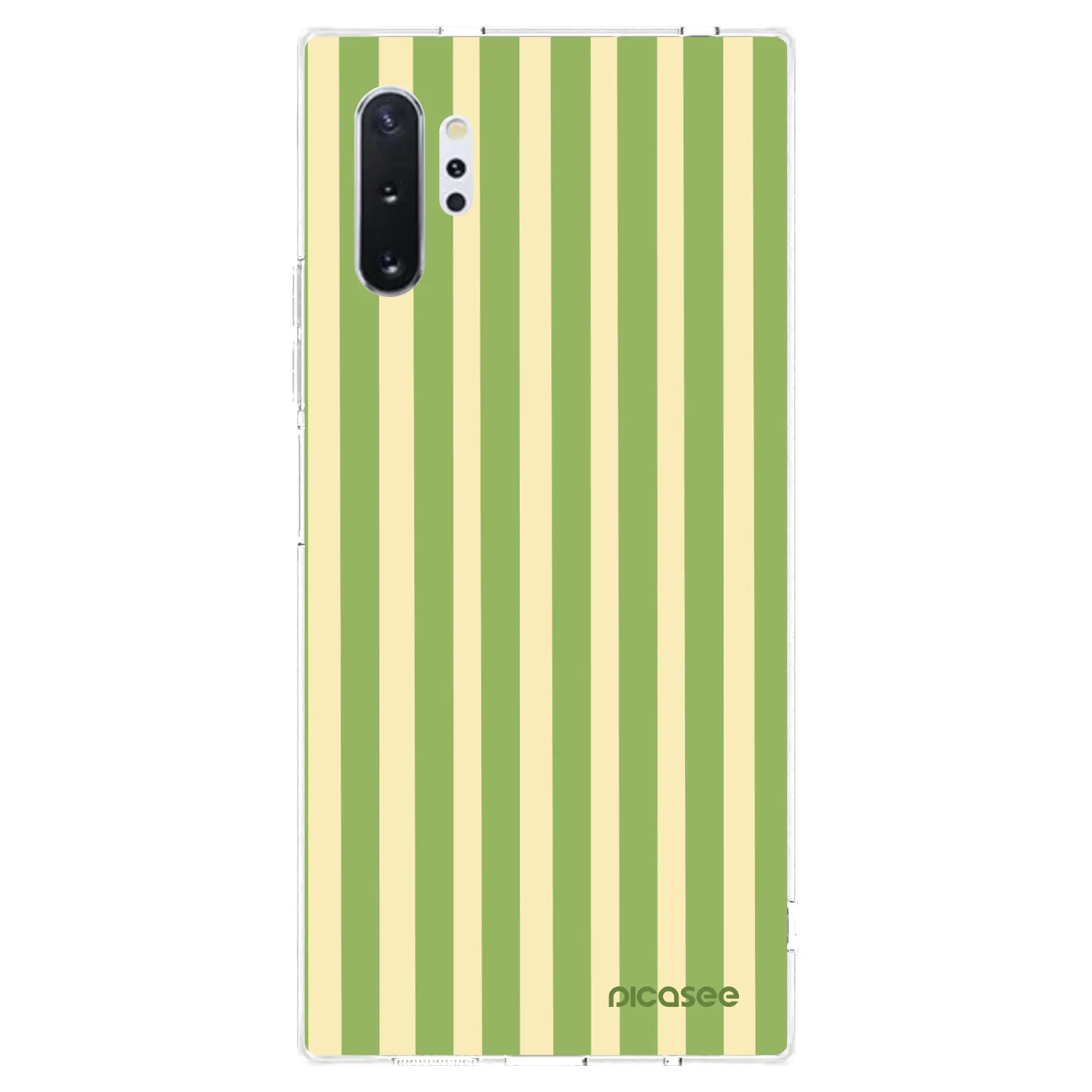 Picasee husă transparentă din silicon pentru Samsung Galaxy Note 10+ N975F - Lines Matcha