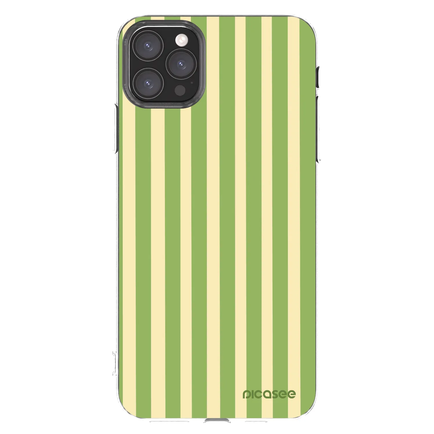 Picasee husă transparentă din silicon pentru Apple iPhone 11 Pro Max - Lines Matcha