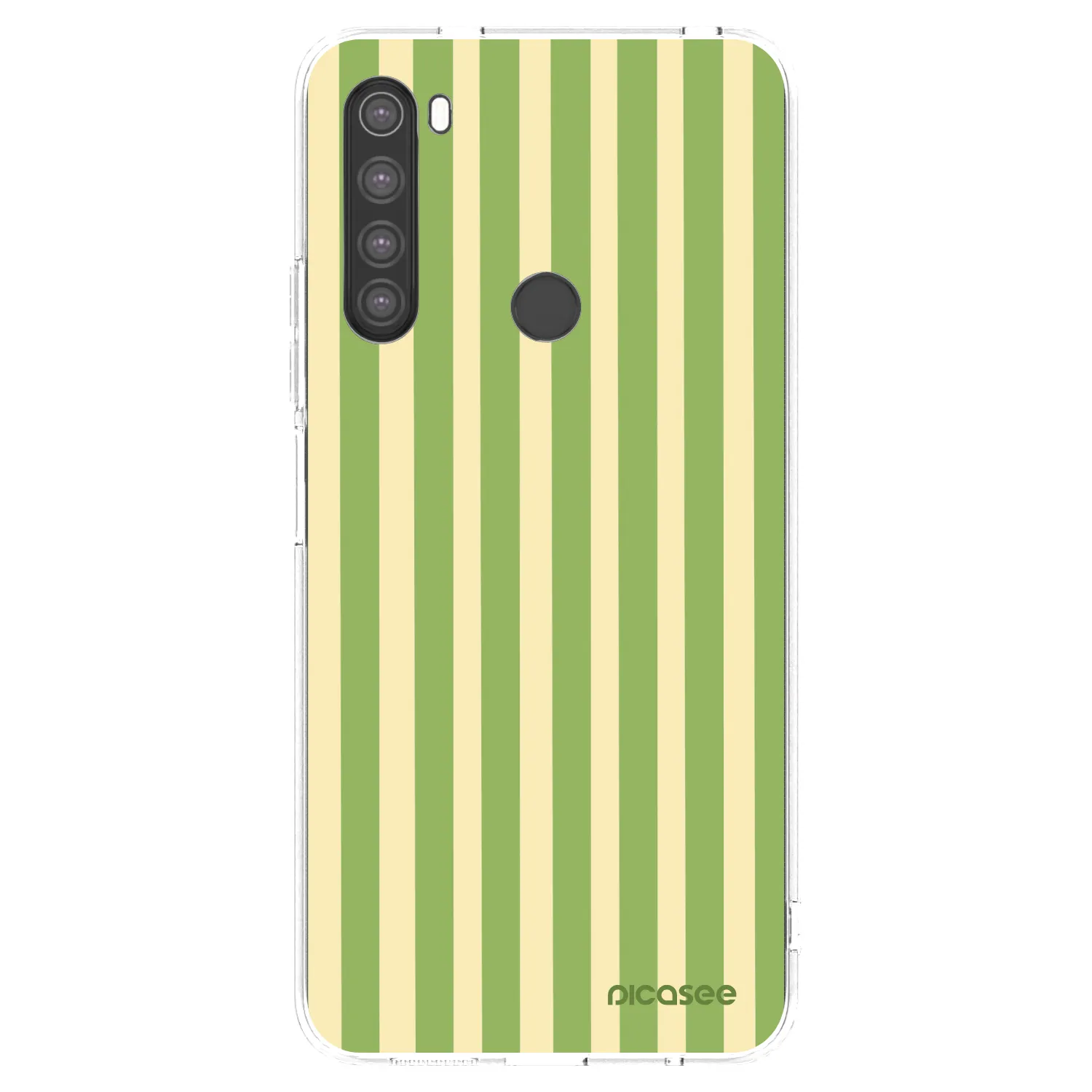 Picasee husă transparentă din silicon pentru Xiaomi Redmi Note 8 - Lines Matcha