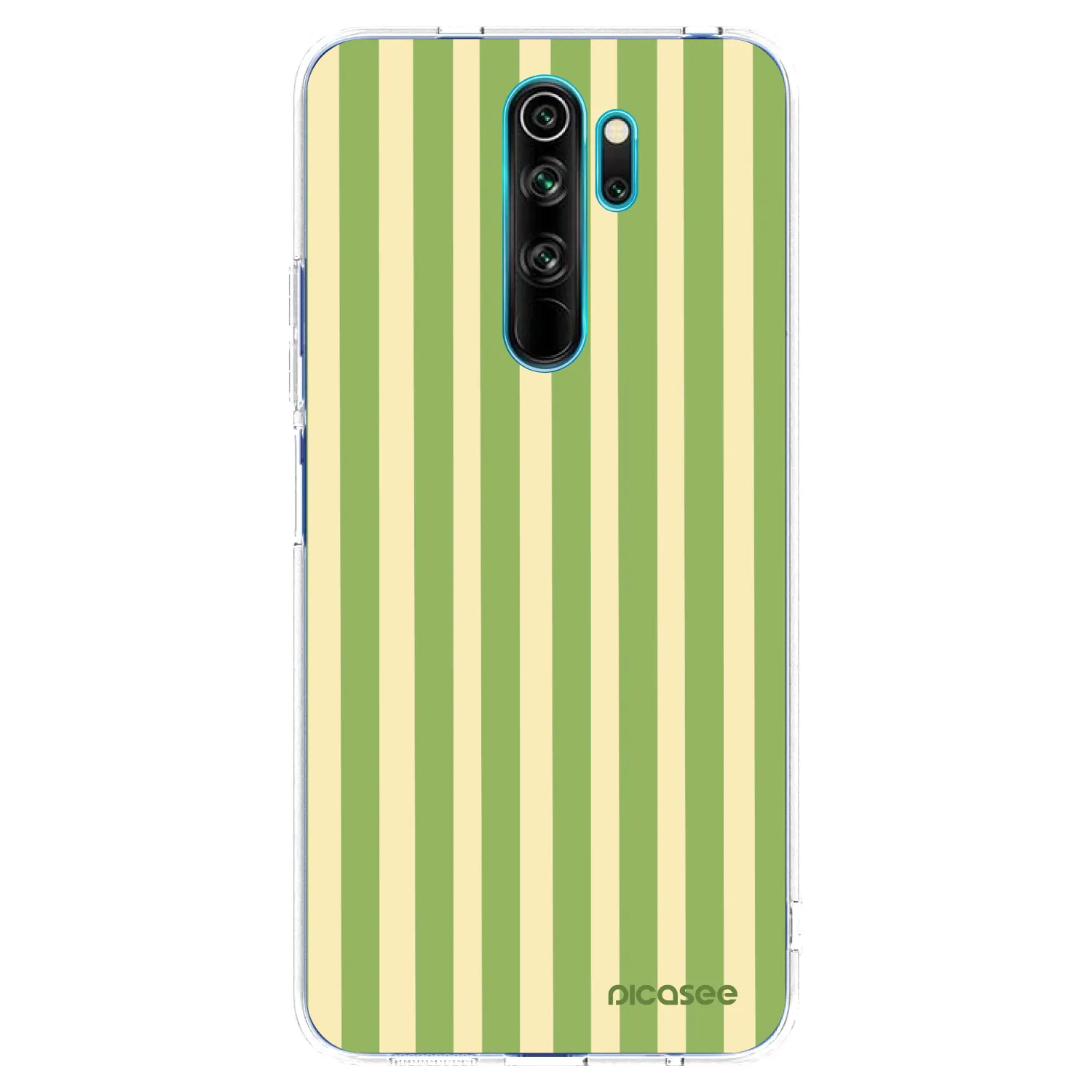 Picasee husă transparentă din silicon pentru Xiaomi Redmi Note 8 Pro - Lines Matcha